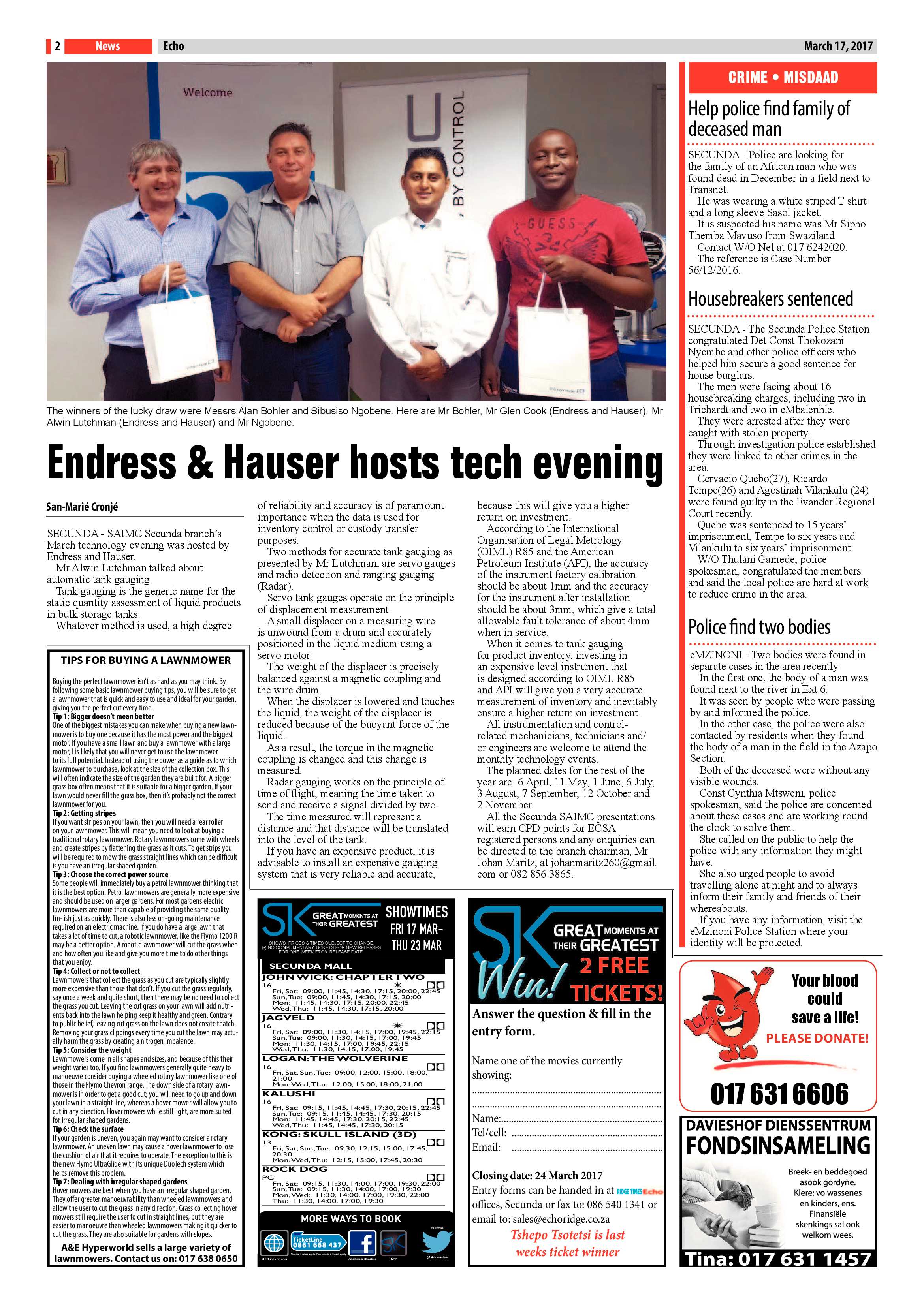 Echo, 17 March 2017 page 2