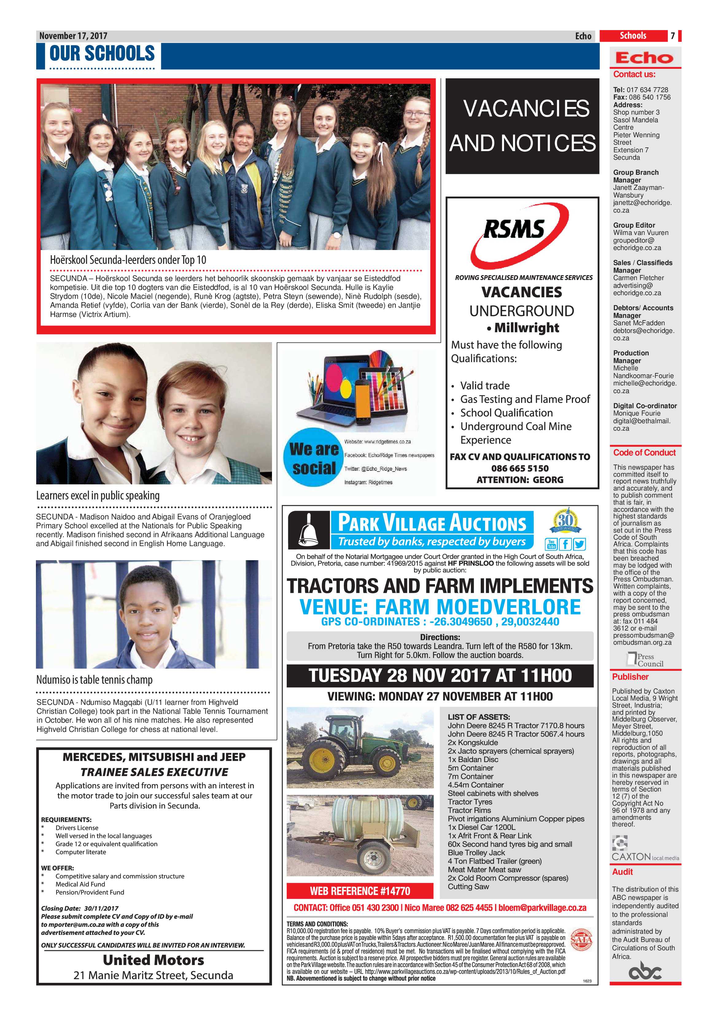 Echo, 17 November 2017 page 7