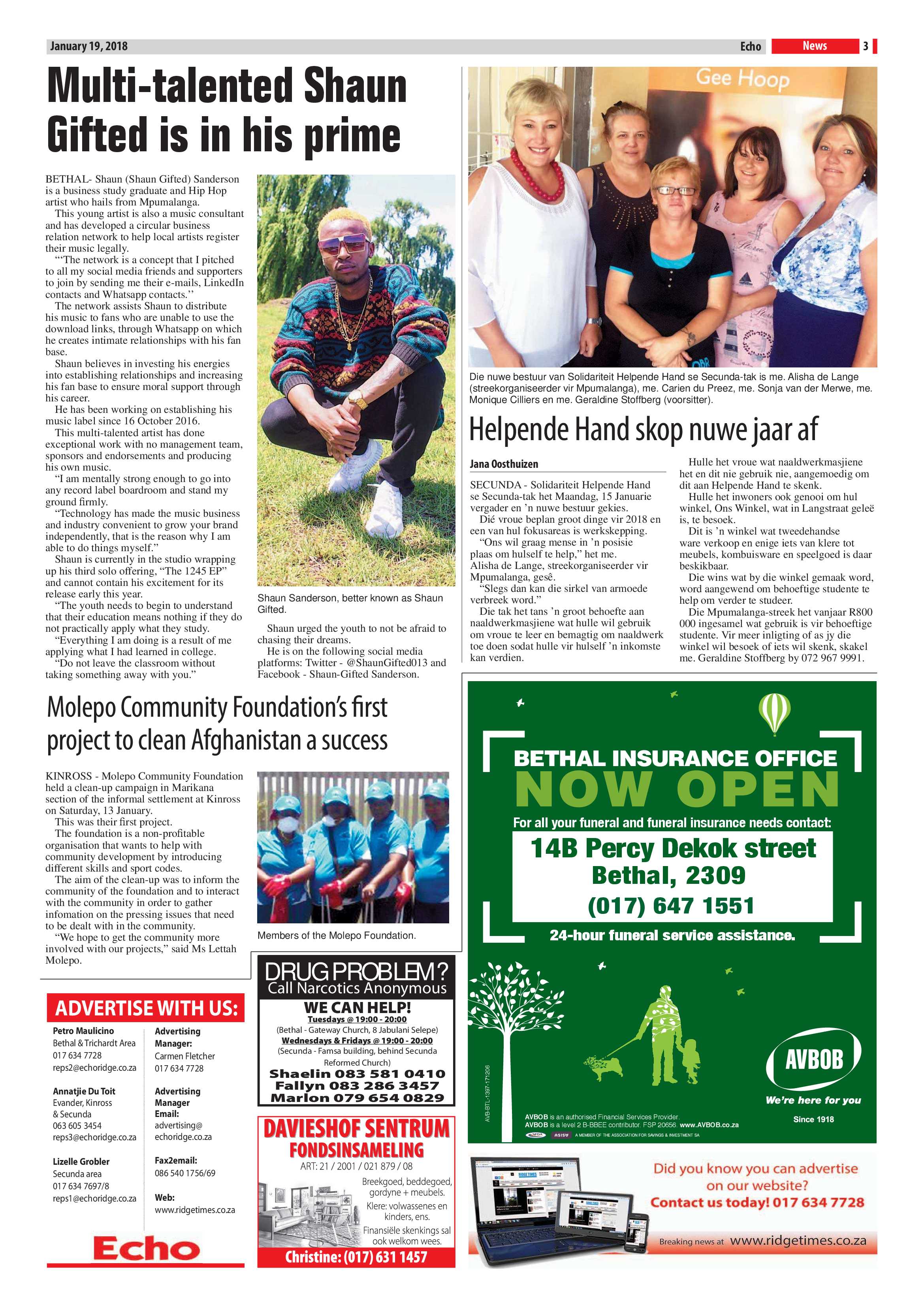 Echo, 19 January 2018 page 3