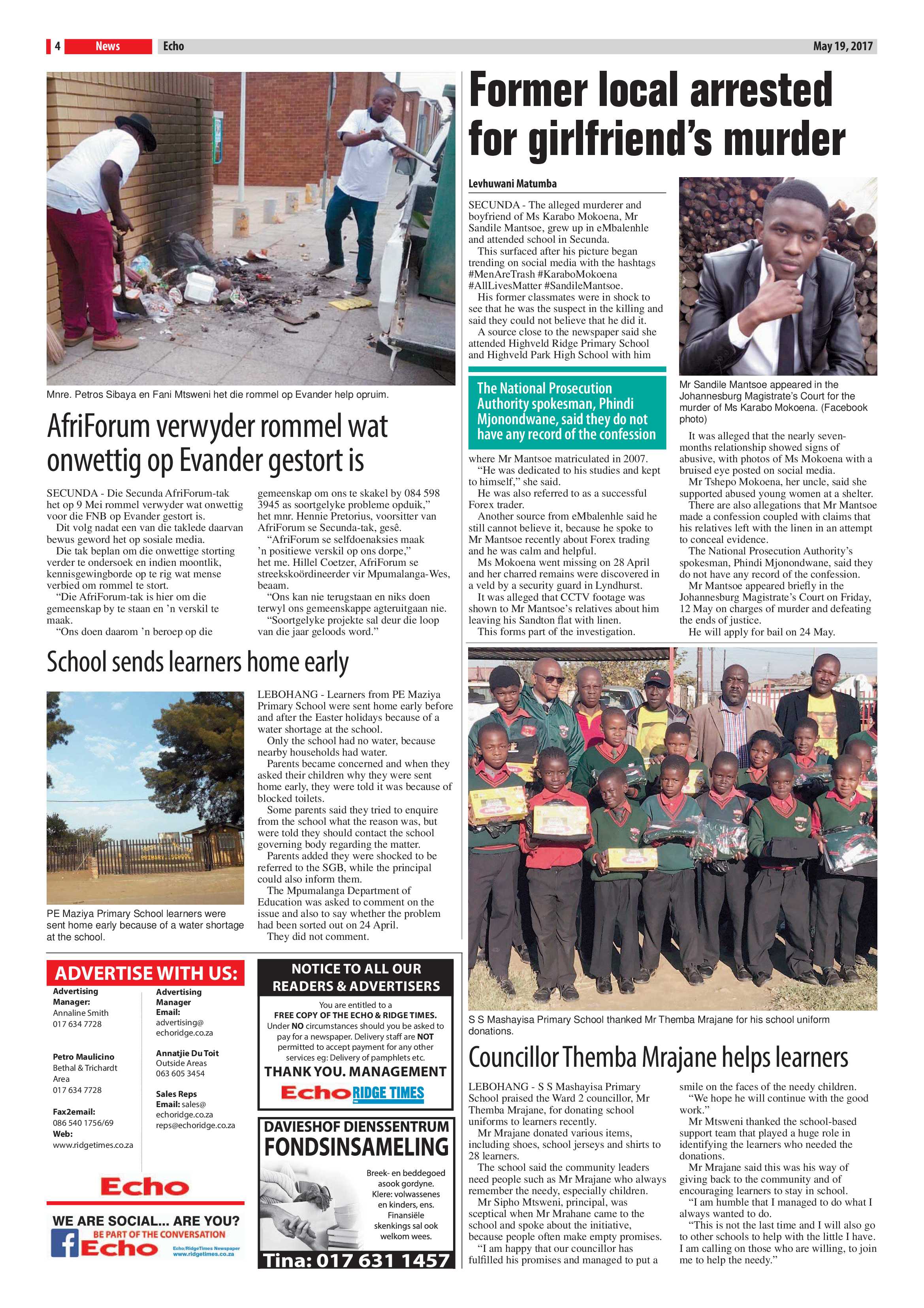 Echo, 19 May 2017 page 4