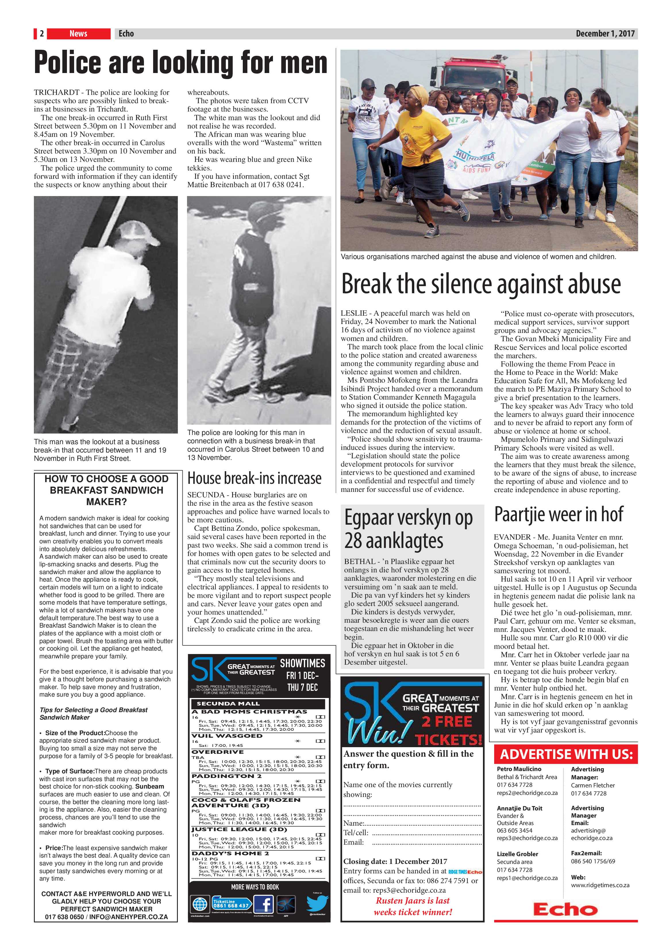 Echo, 1 December 2017 page 2