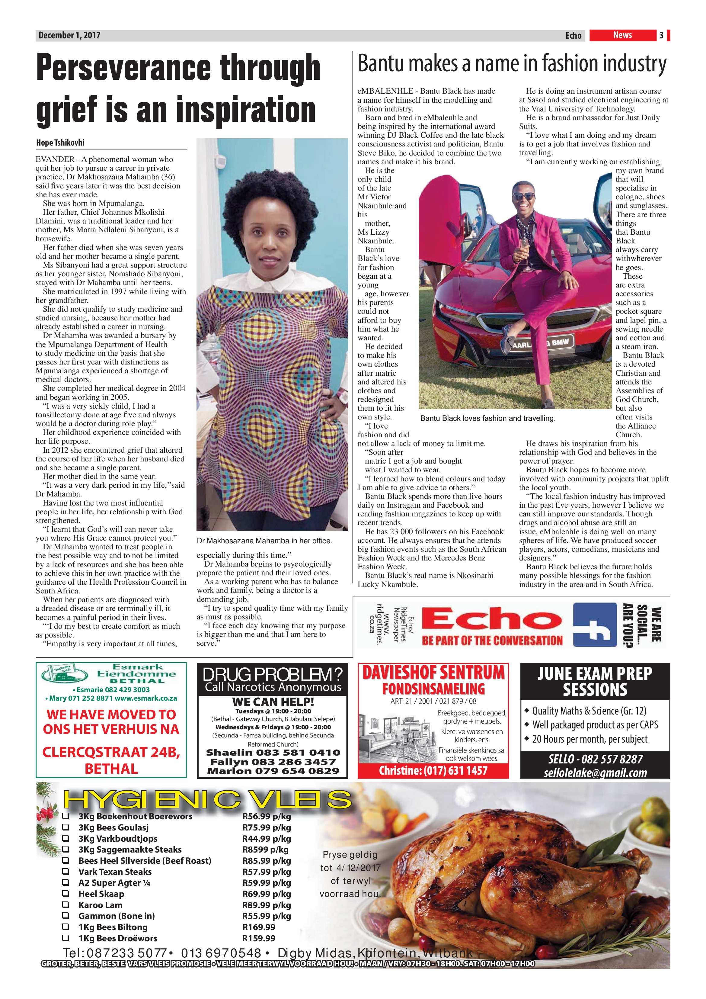 Echo, 1 December 2017 page 3
