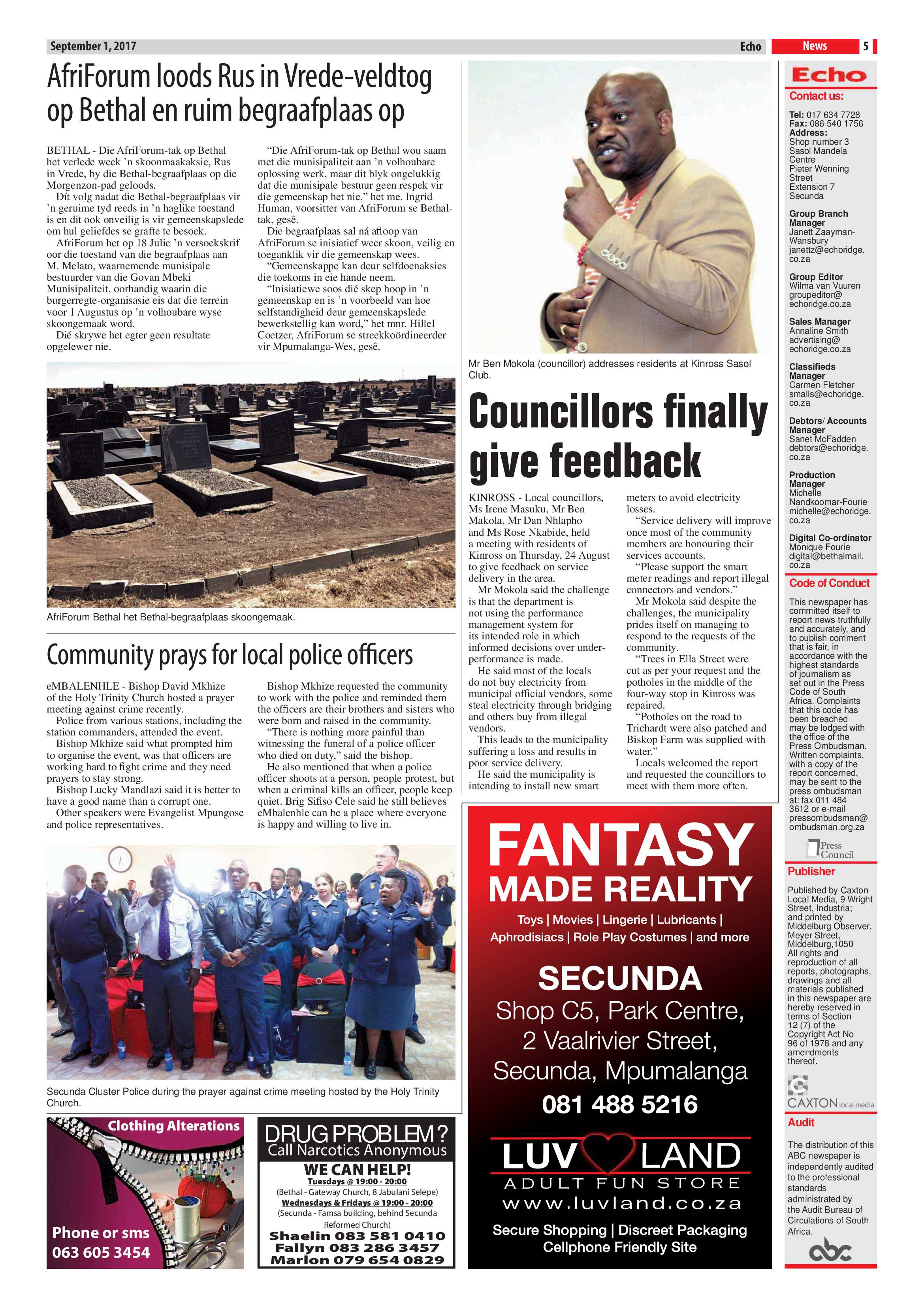 Echo, 1 September 2017 page 5