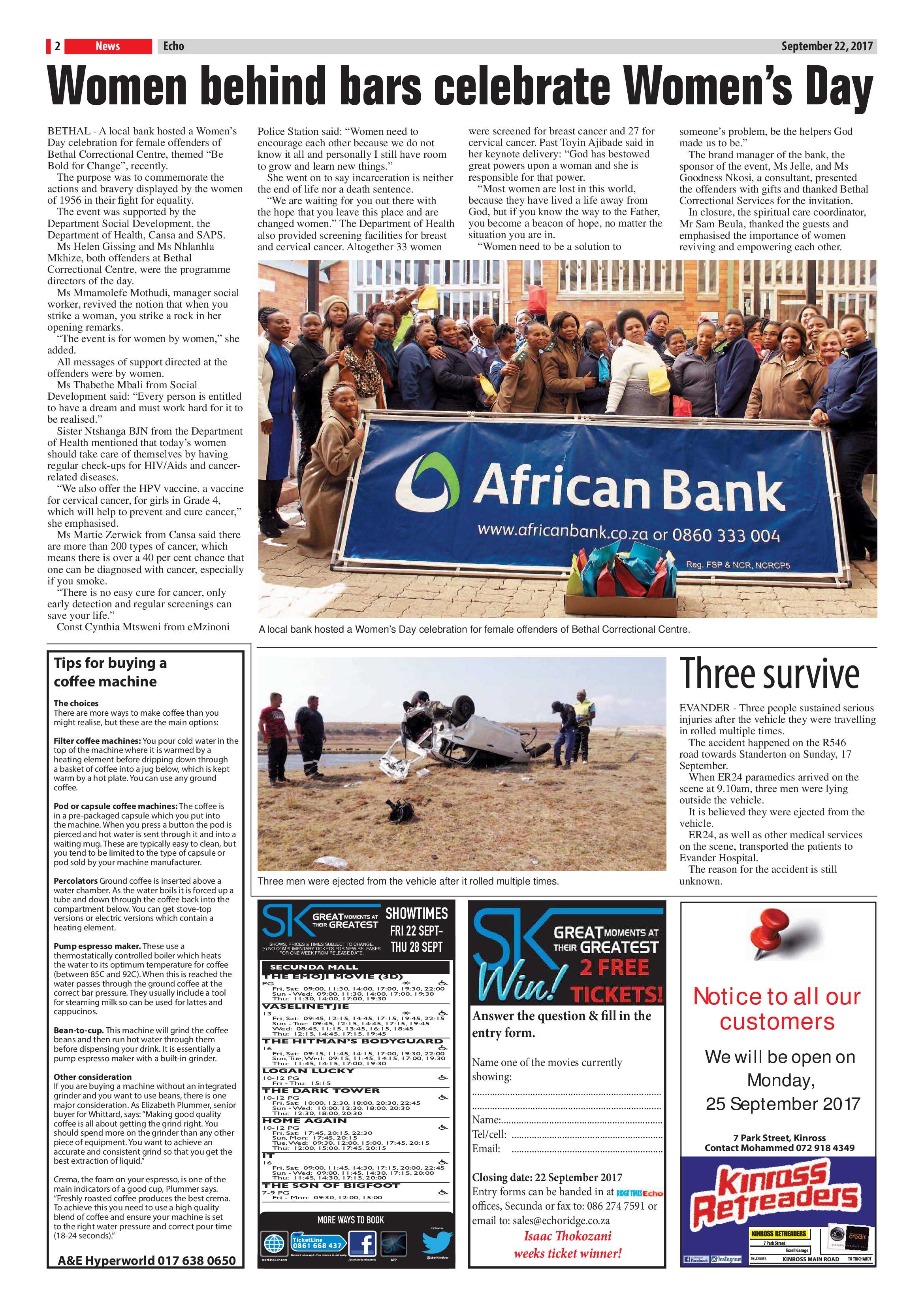 Echo, 22 September 2017 page 2