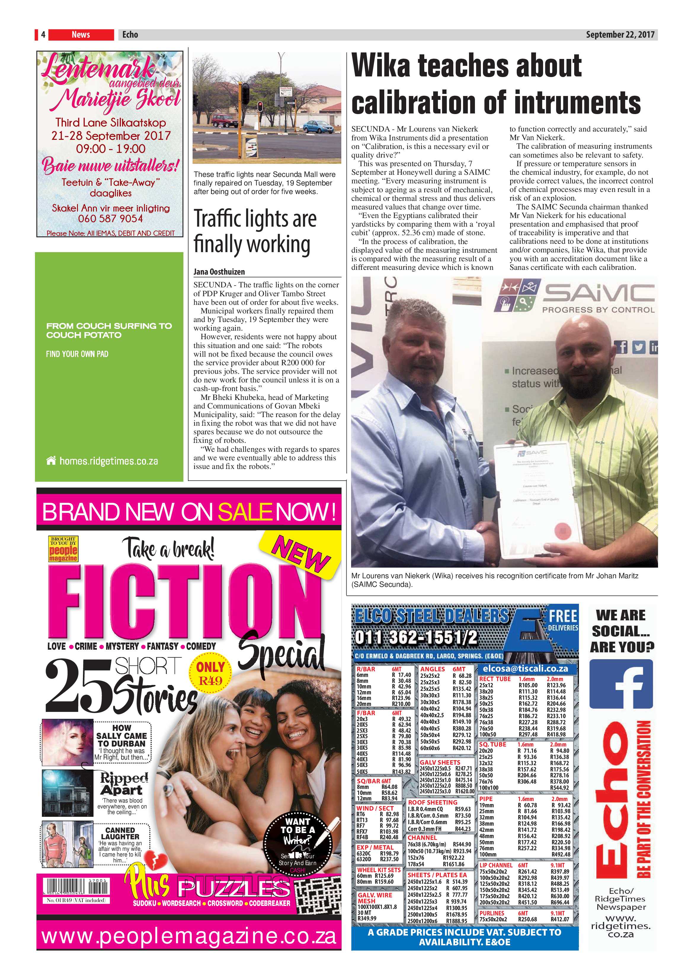 Echo, 22 September 2017 page 4