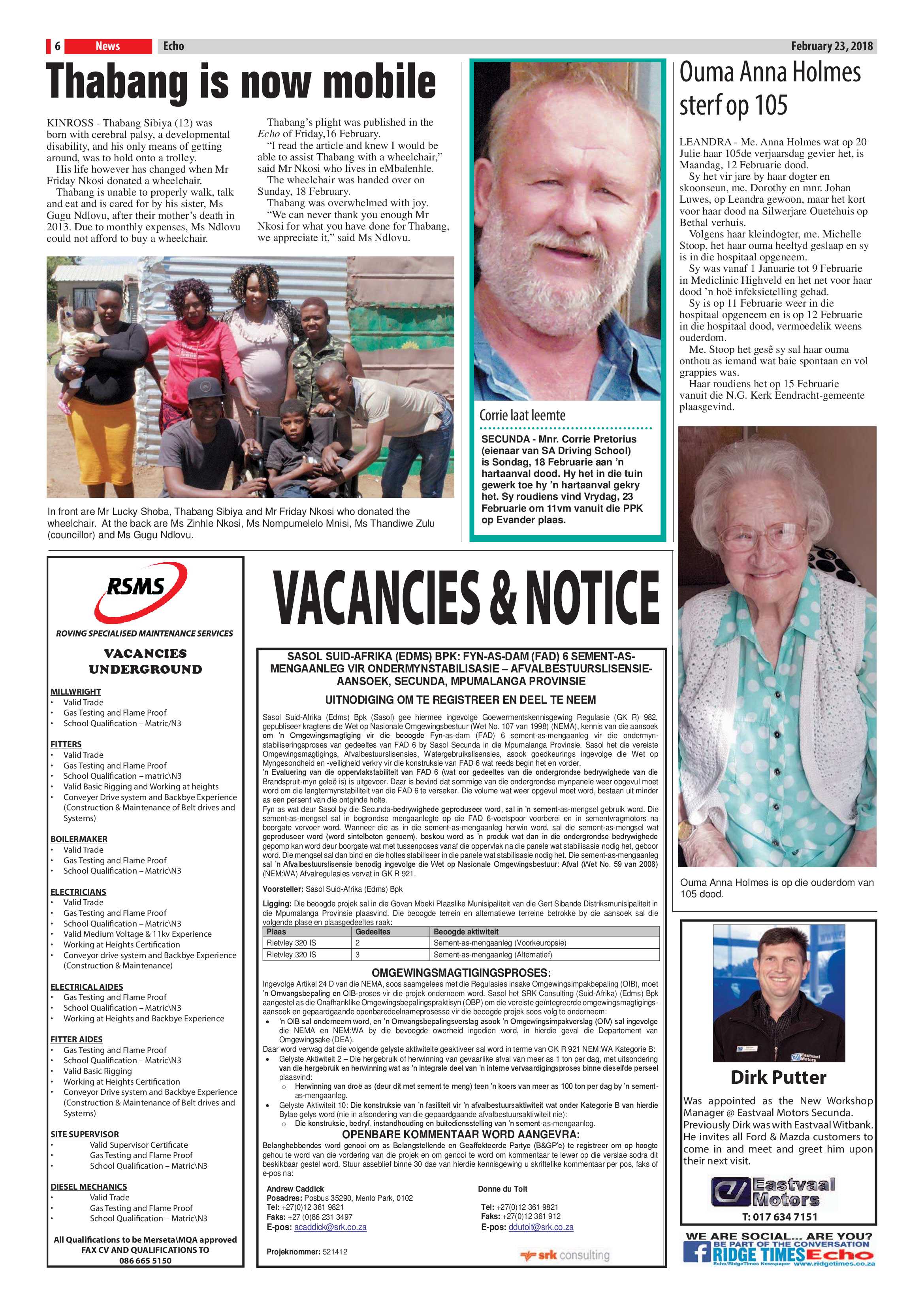 Echo, 23 February 2018 page 6