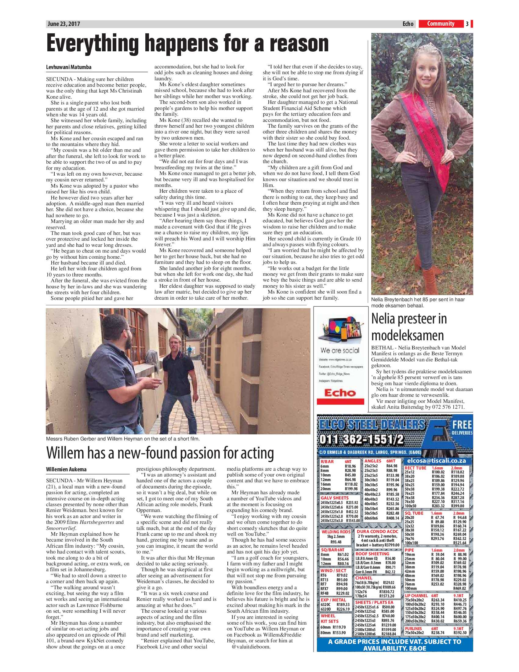 Echo, 23 June 2017 page 3