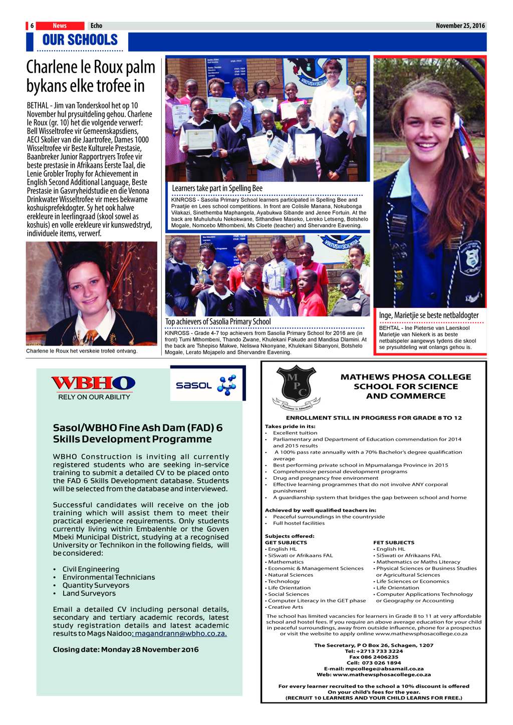 Echo, 25 November 2016 page 6
