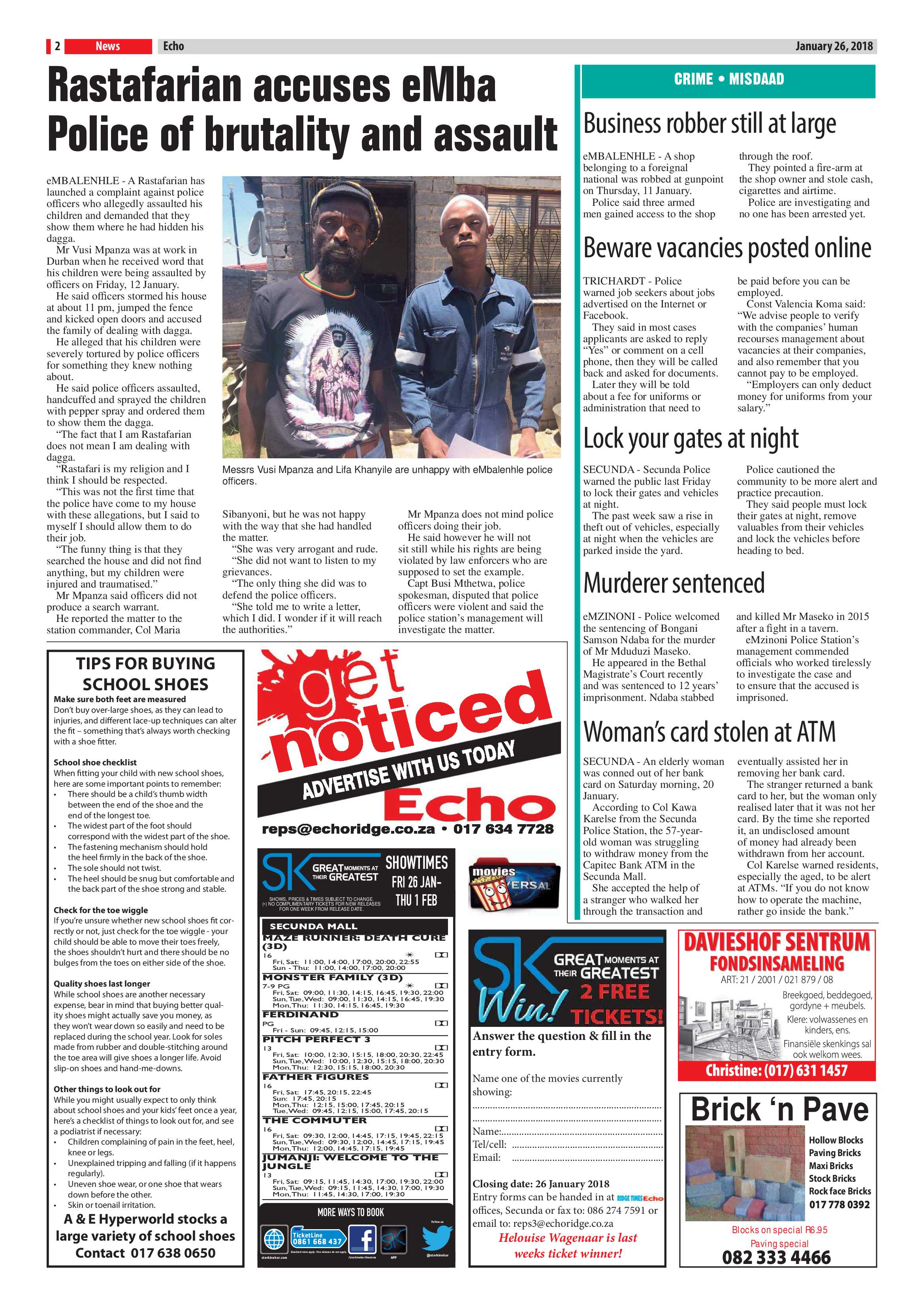 Echo, 26 January 2018 page 2