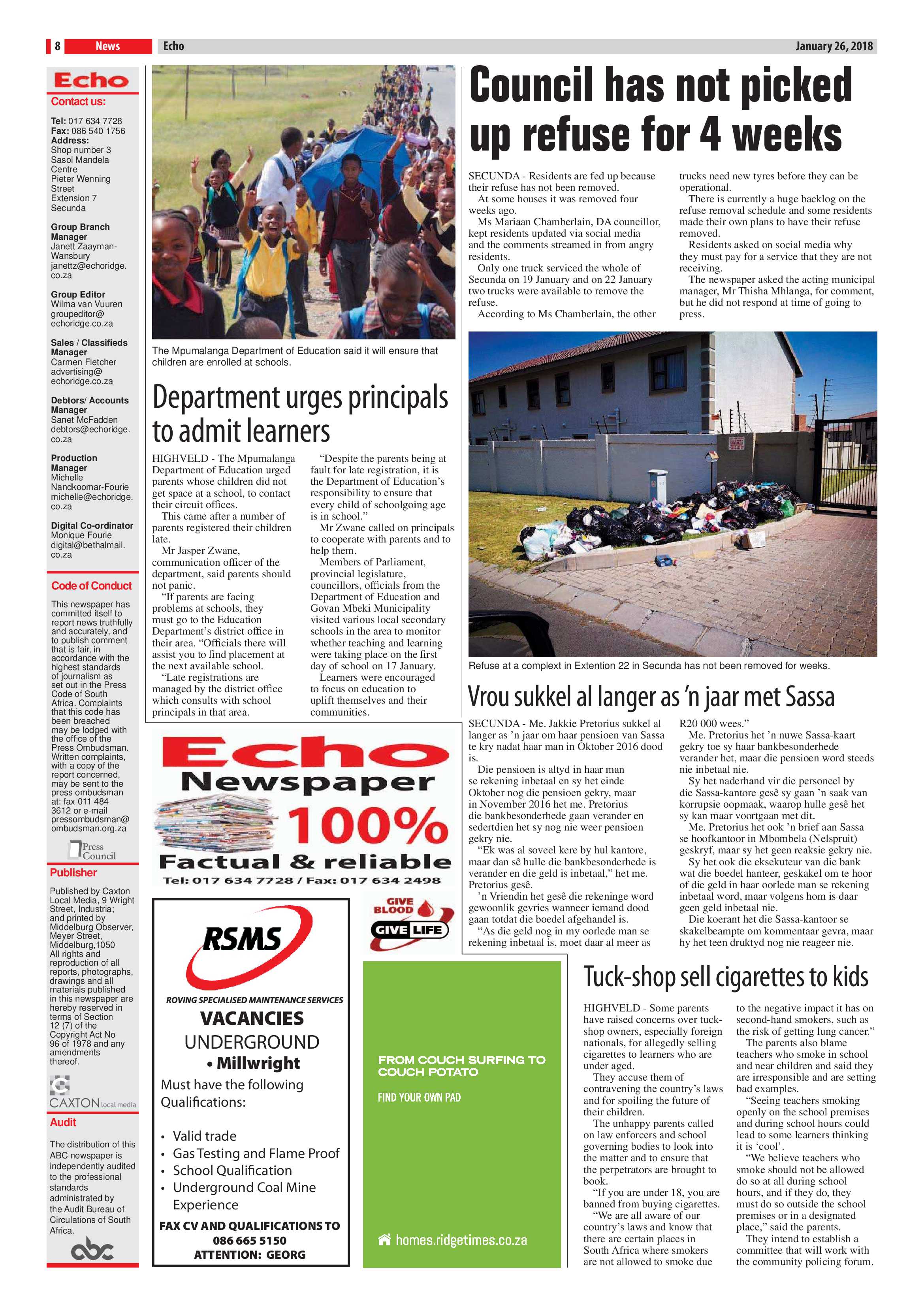 Echo, 26 January 2018 page 8