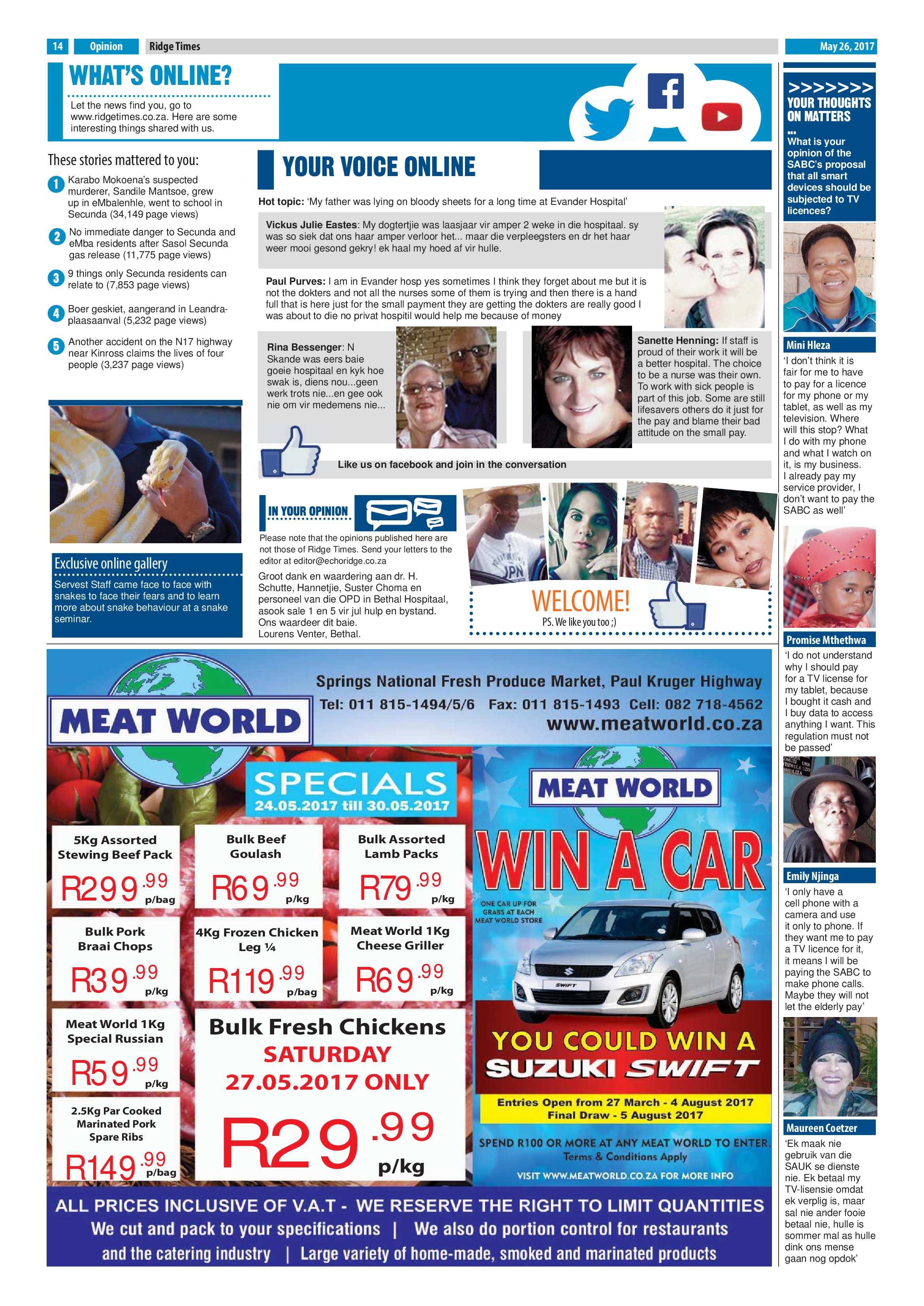 Echo, 26 May 2017 page 14