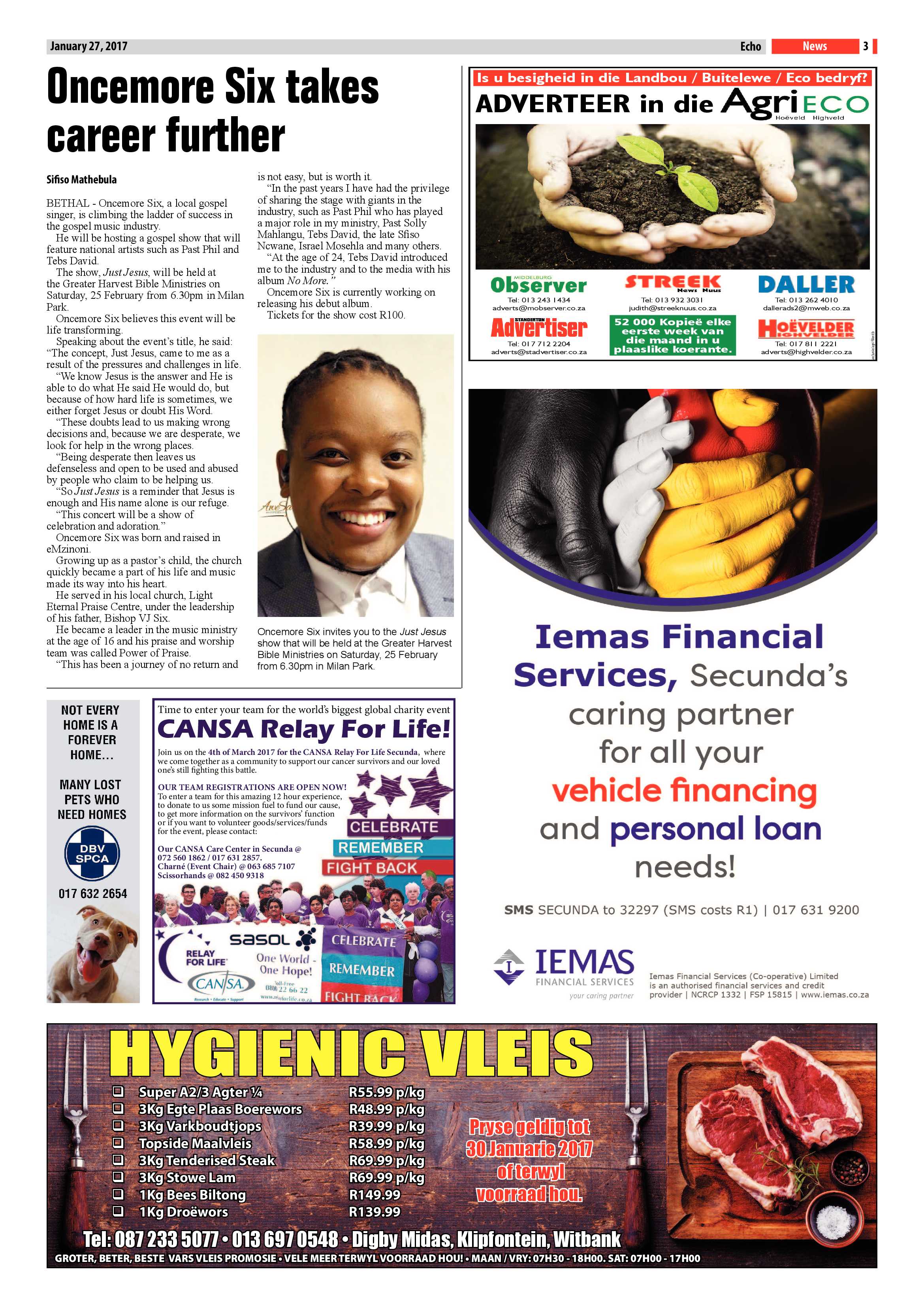 Echo, 27 January 2017 page 3