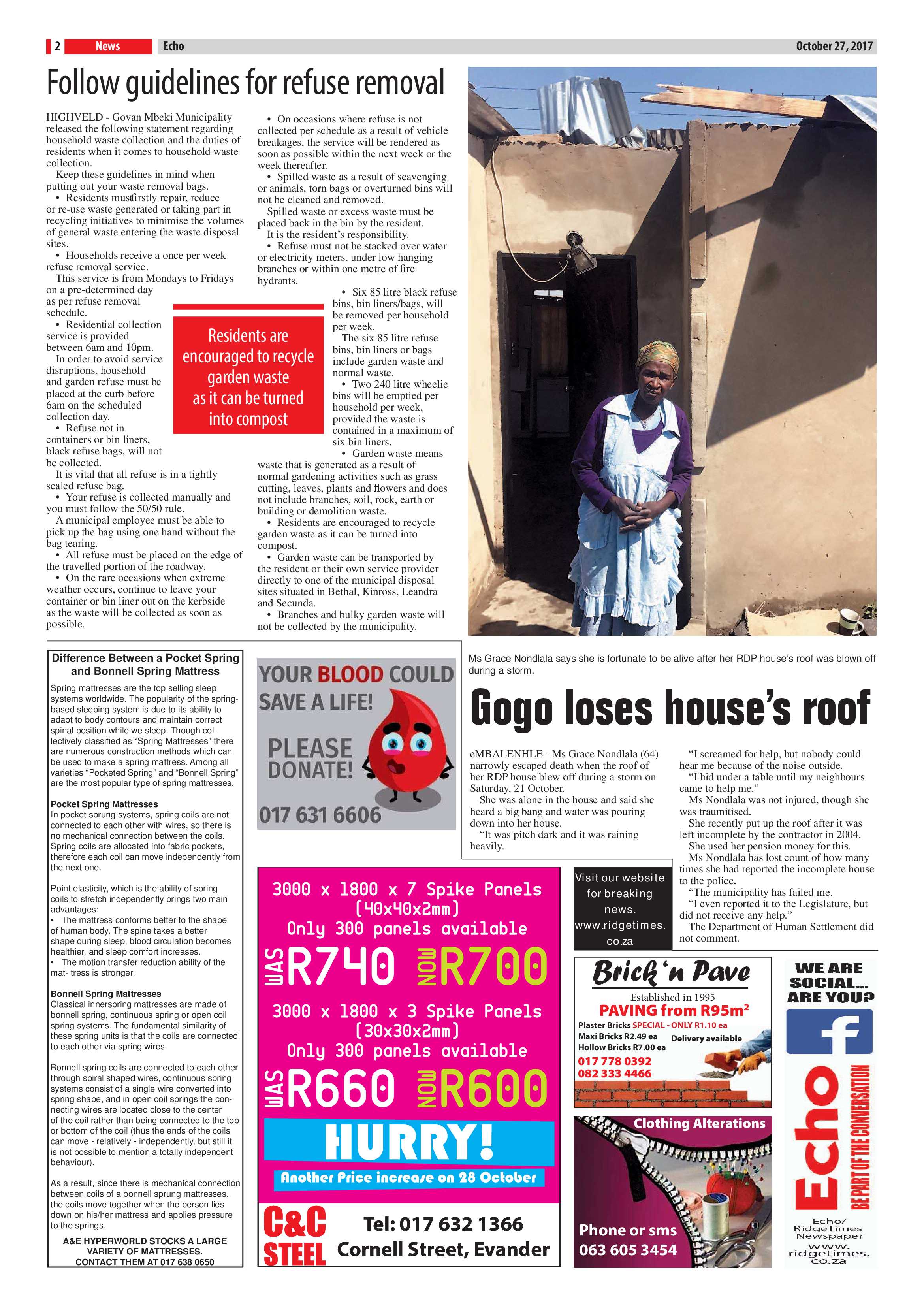 Echo, 27 October 2017 page 2