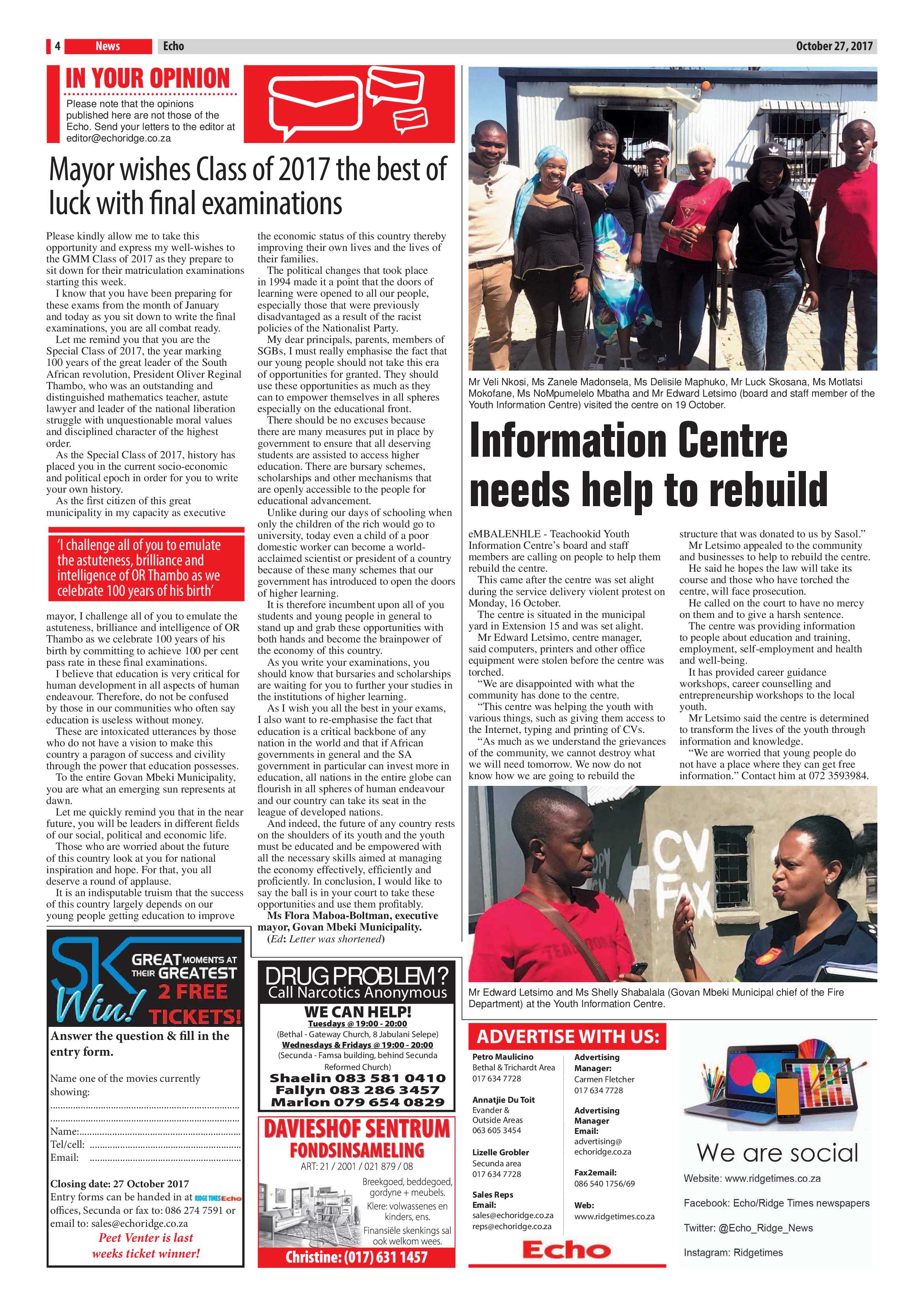 Echo, 27 October 2017 page 4