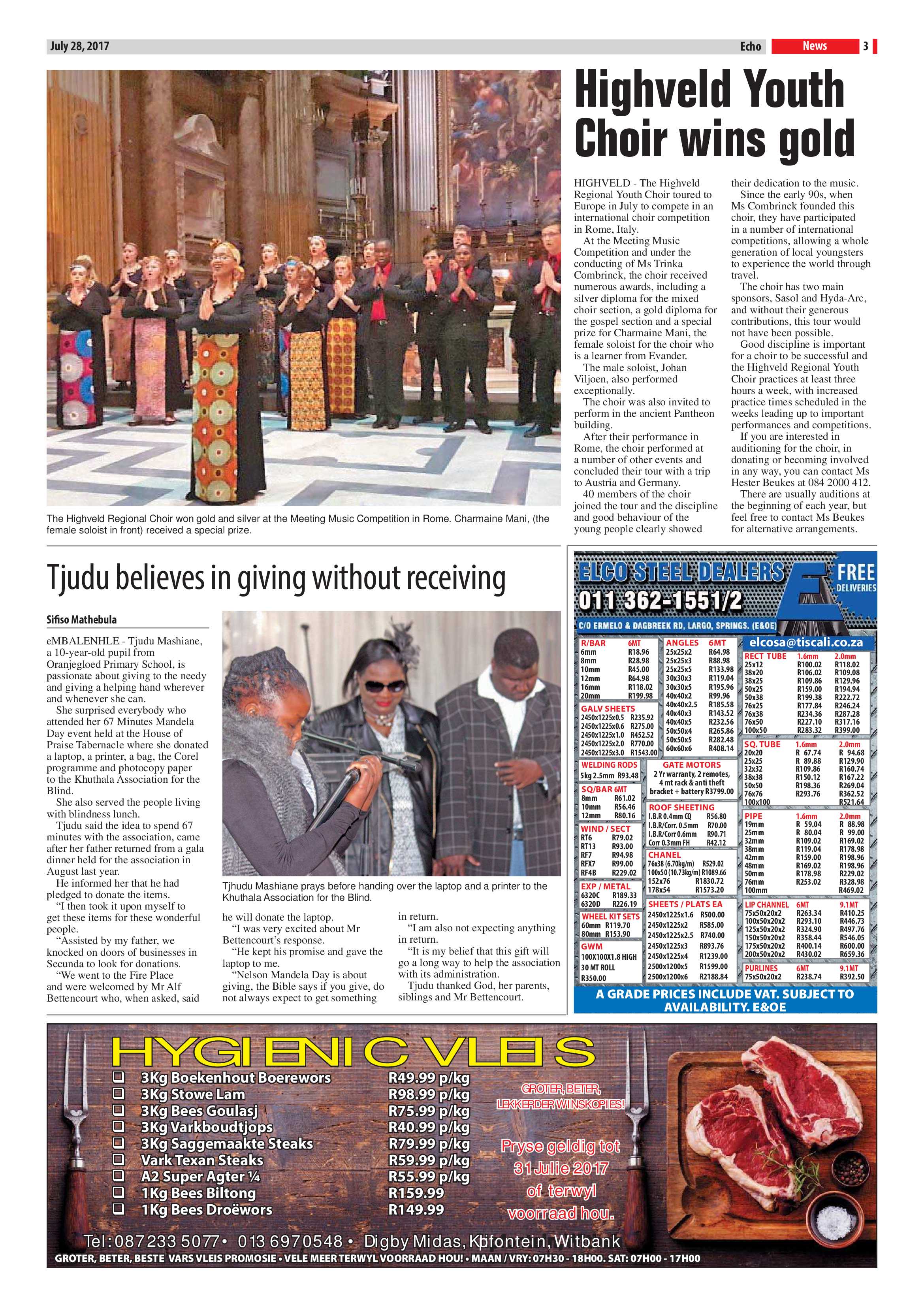 Echo, 28 July 2017 page 3