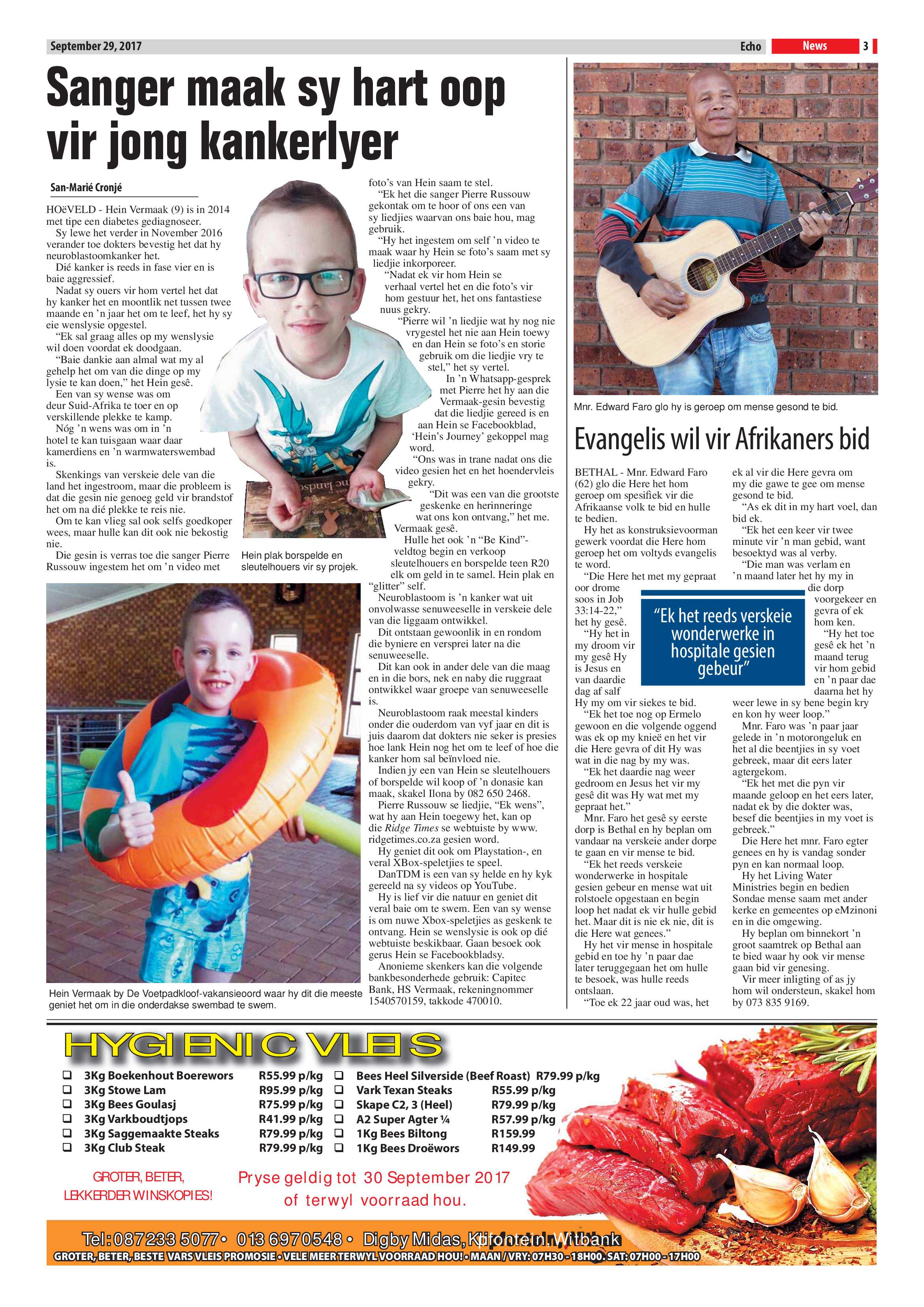Echo, 29 September 2017 page 3