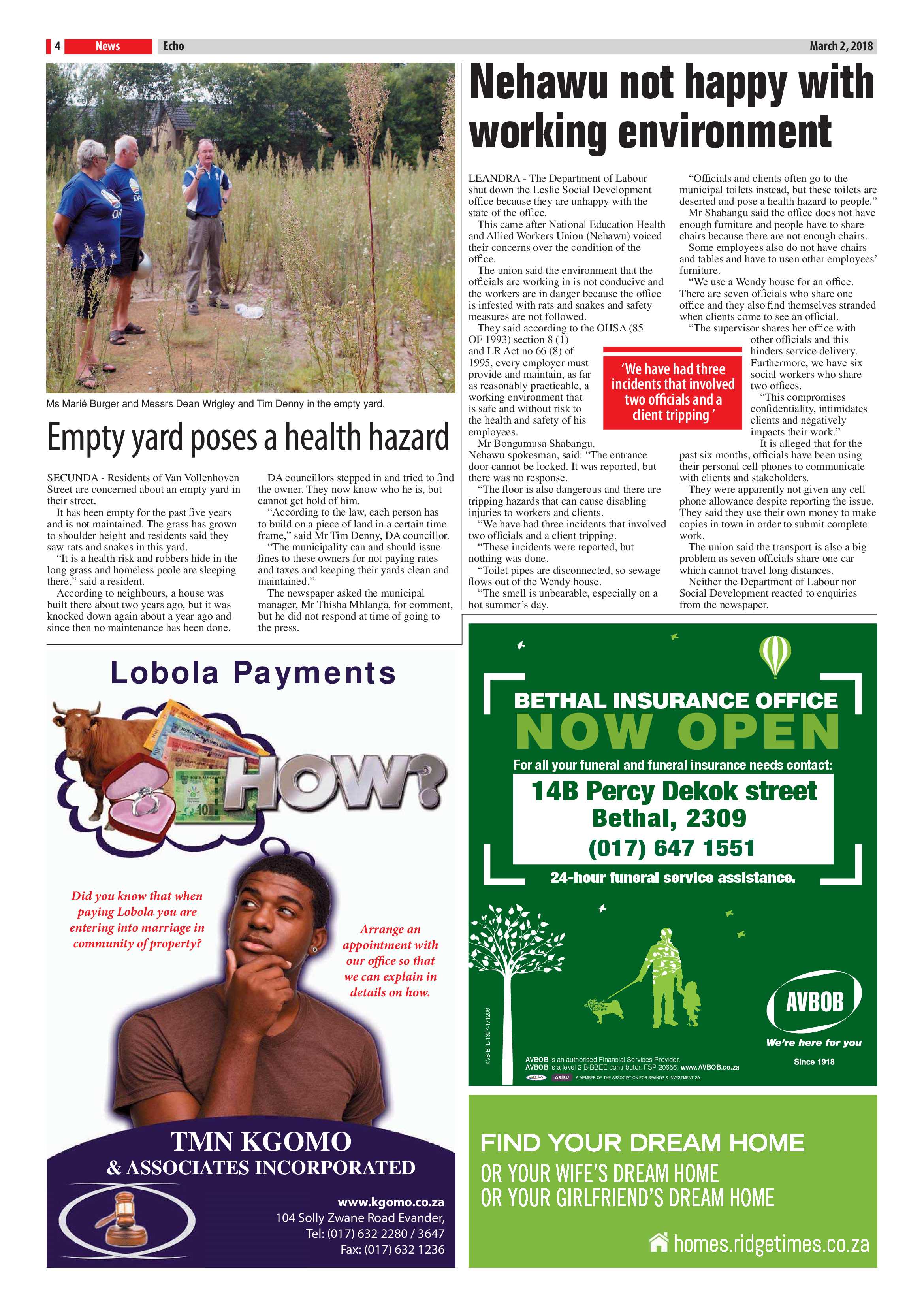 Echo, 2 March 2018 page 4