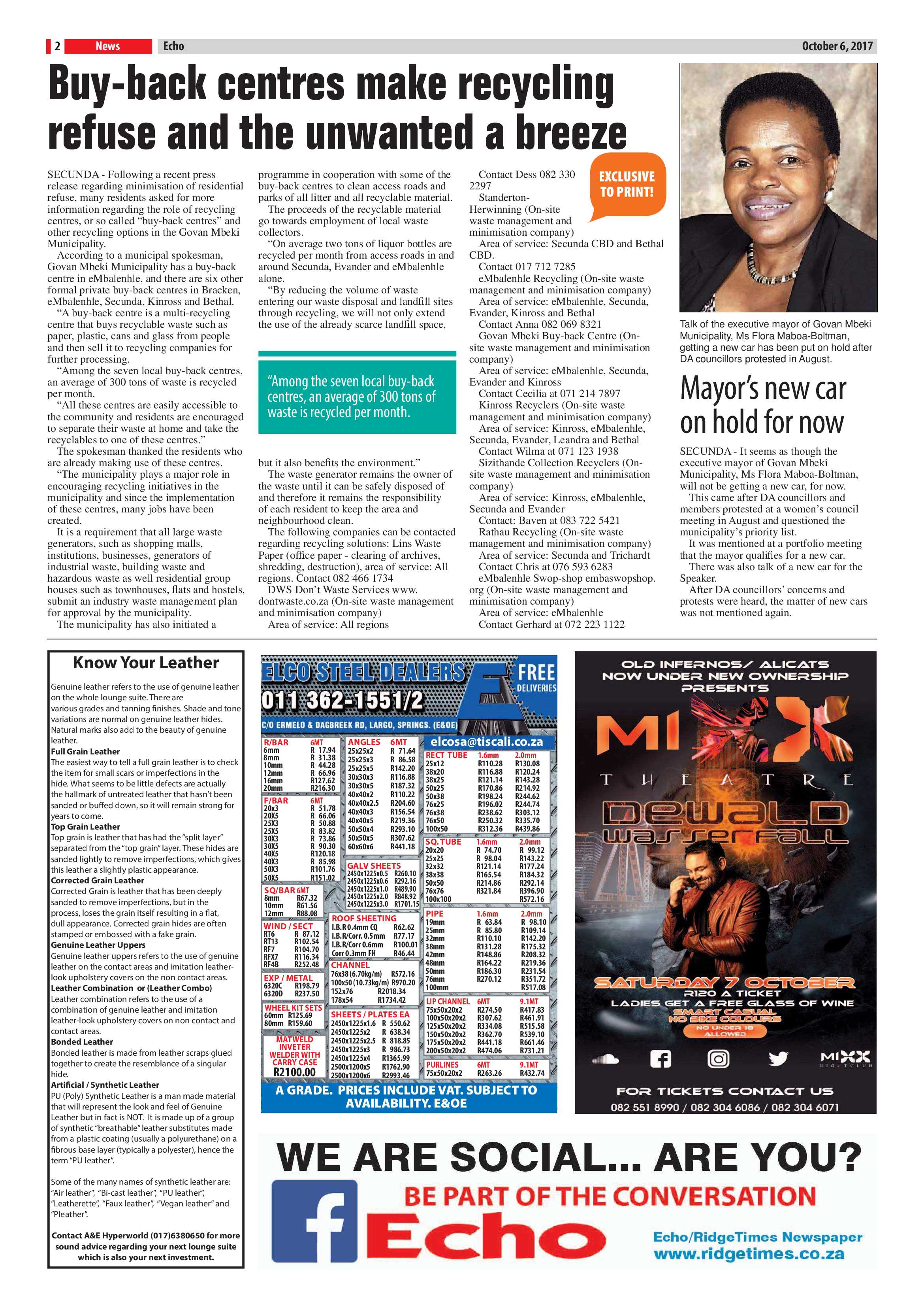 Echo, 6 October 2017 page 2