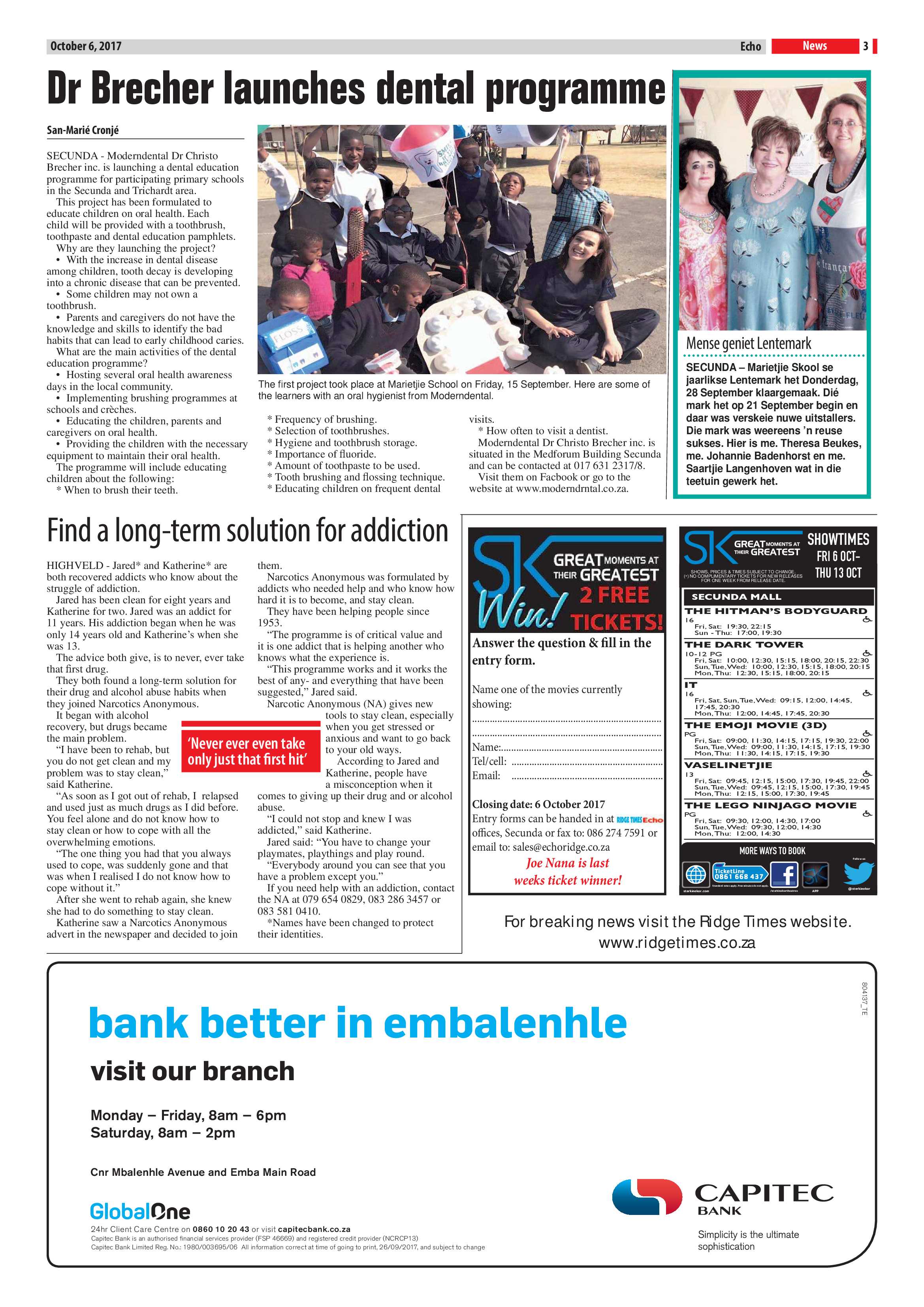 Echo, 6 October 2017 page 3