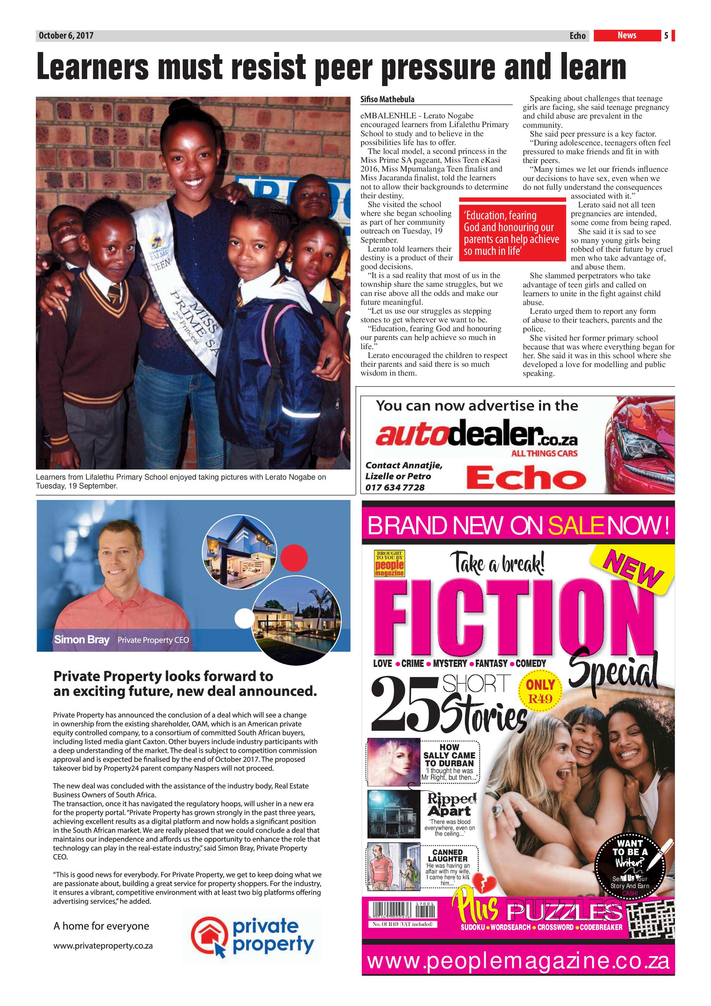 Echo, 6 October 2017 page 5