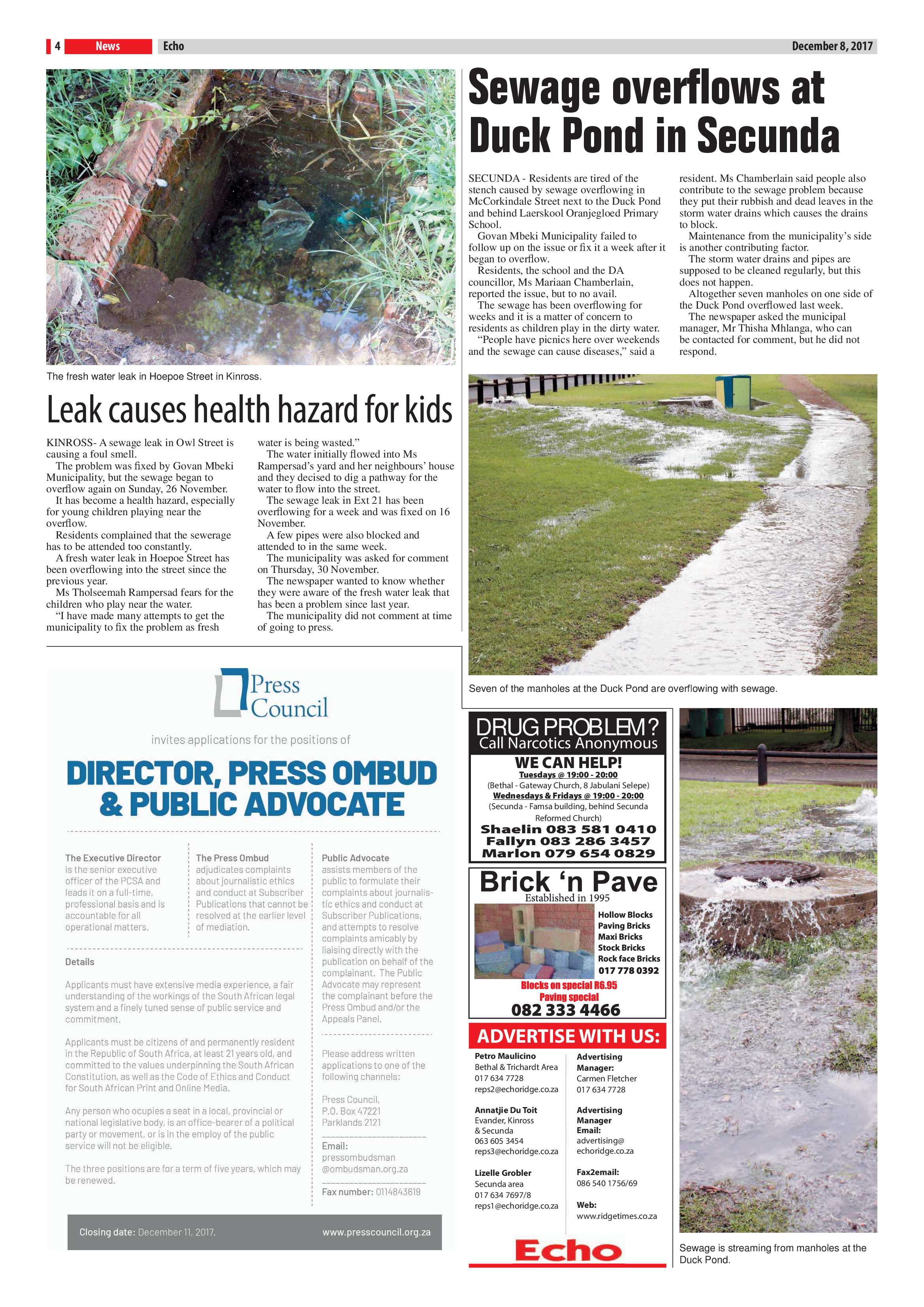 Echo, 8 December 2017 page 4
