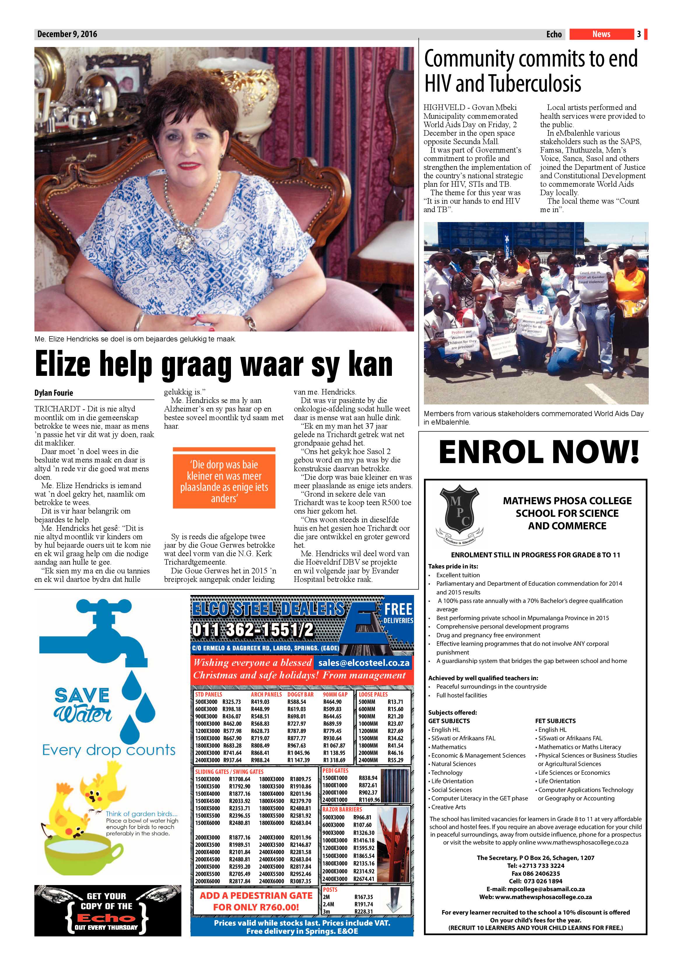 Echo, 9 December 2016 page 3