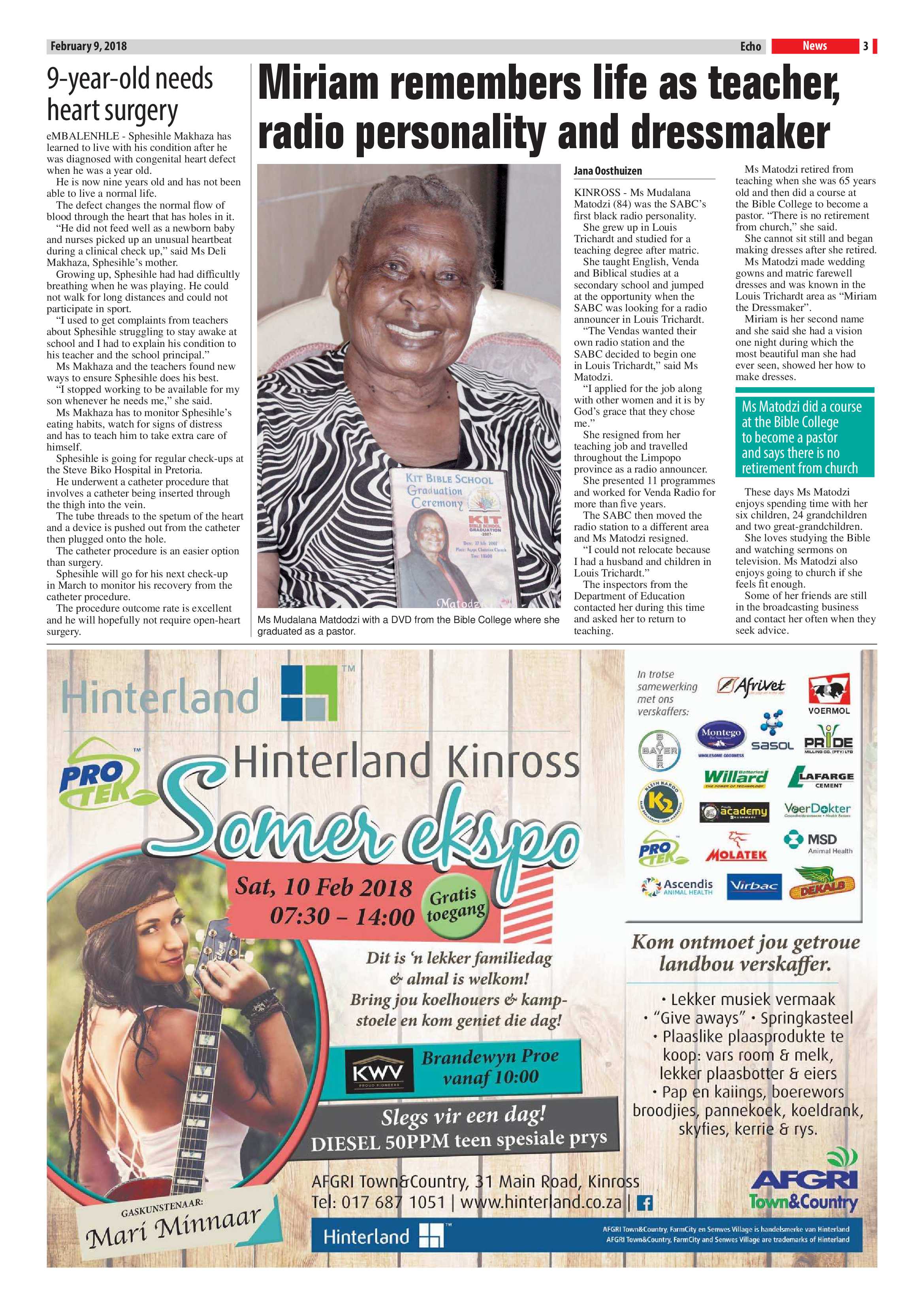 Echo, 9 February 2018 page 3