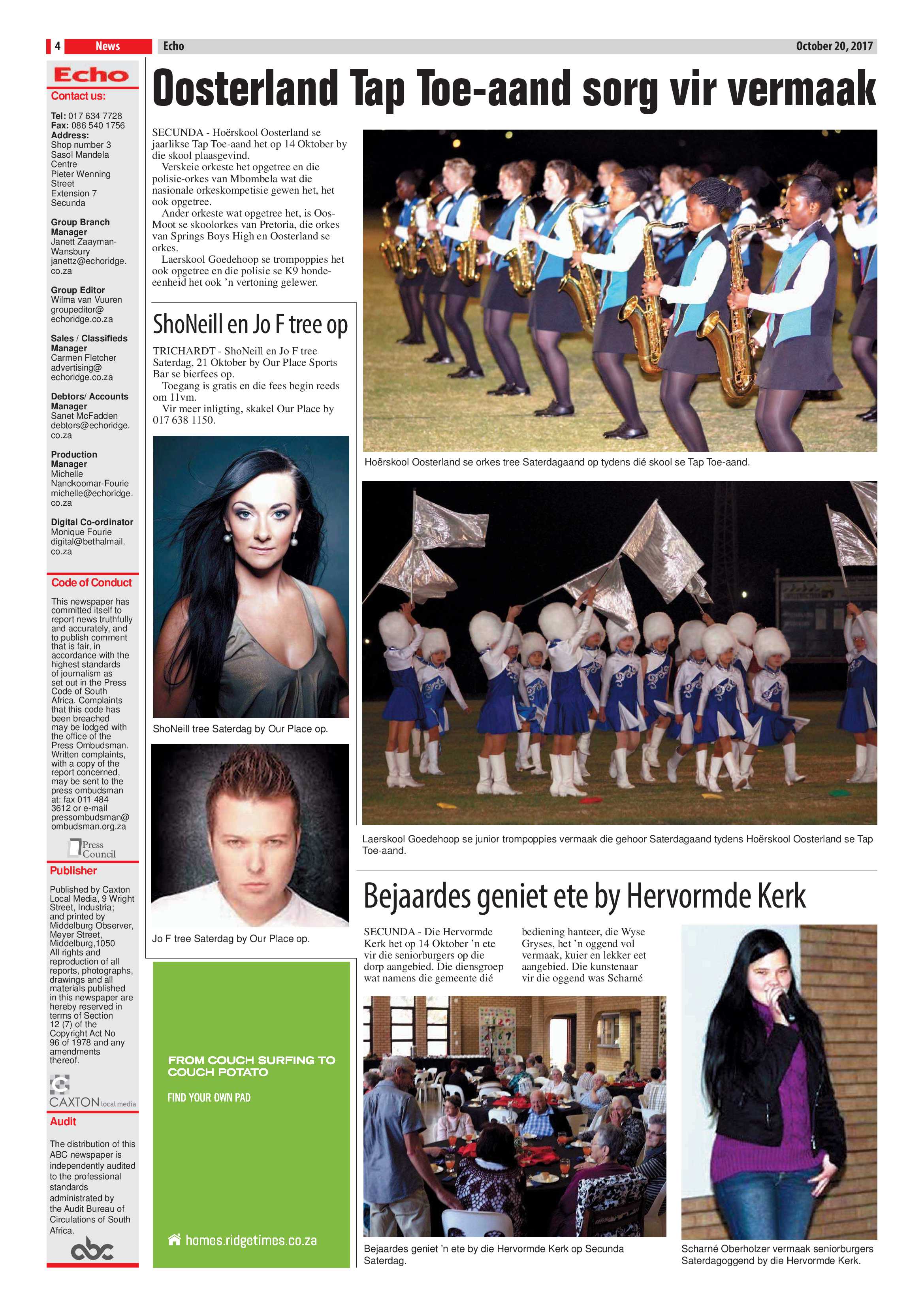Echo, 20 October 2017 page 4