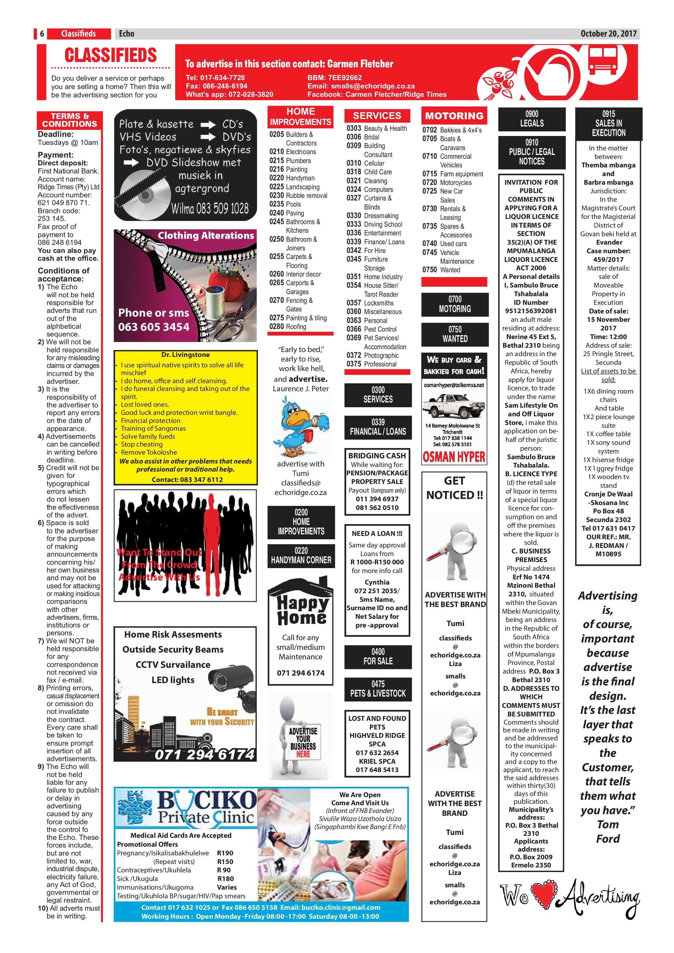 Echo, 20 October 2017 page 6