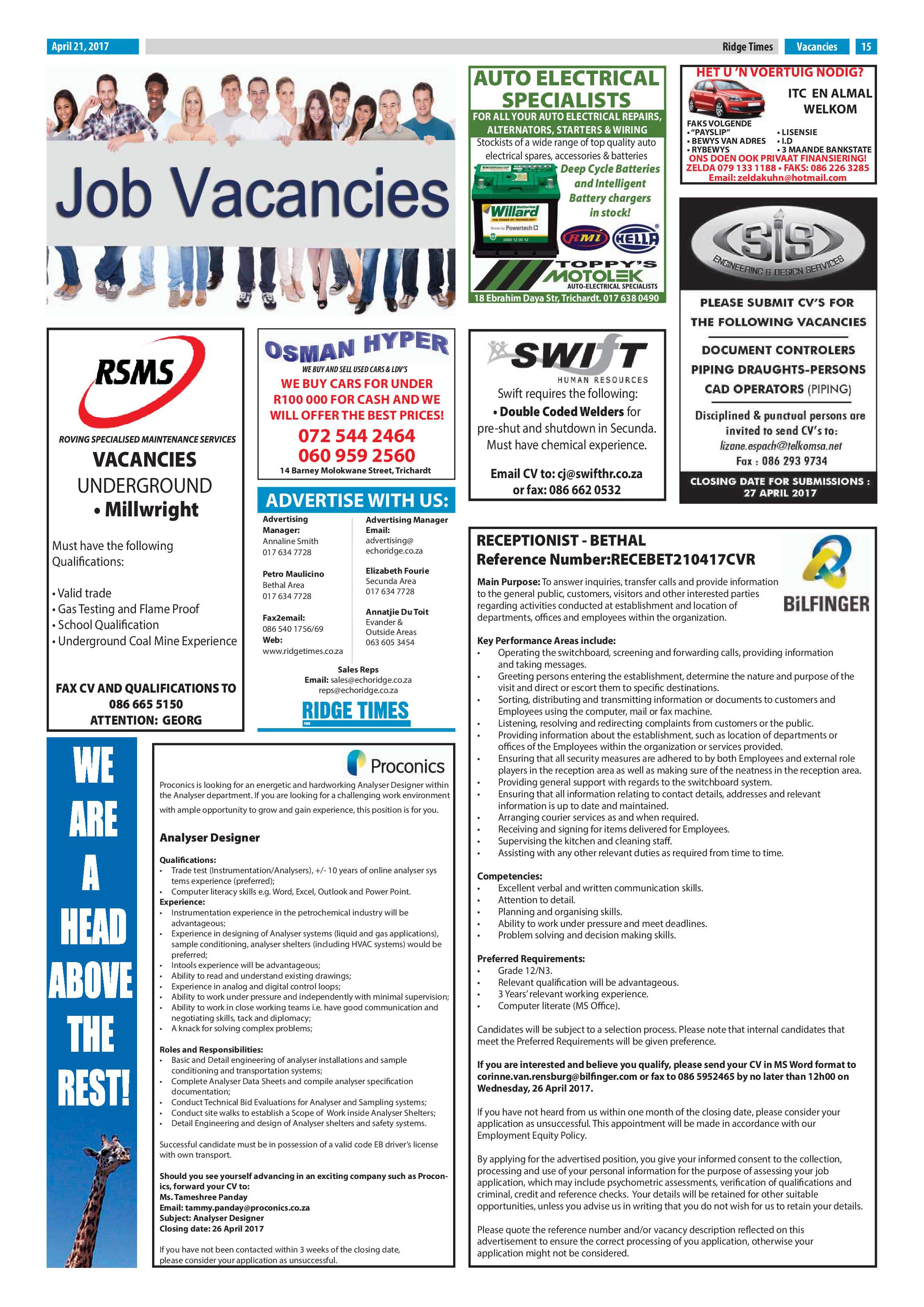 Ridge Times, 21 April 2017 page 15