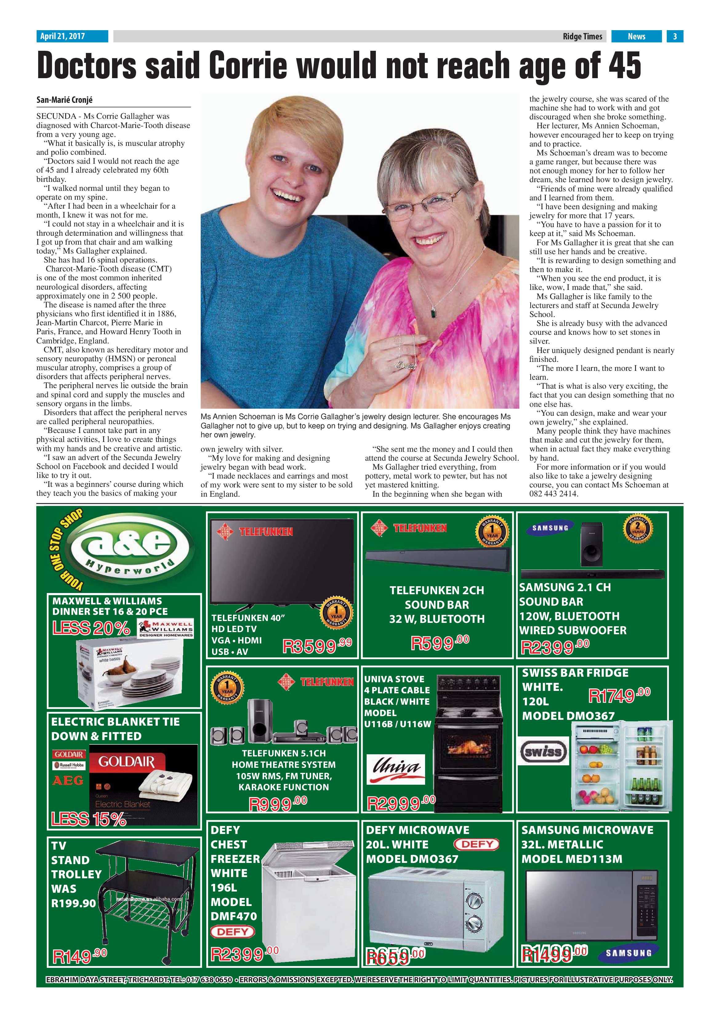 Ridge Times, 21 April 2017 page 3