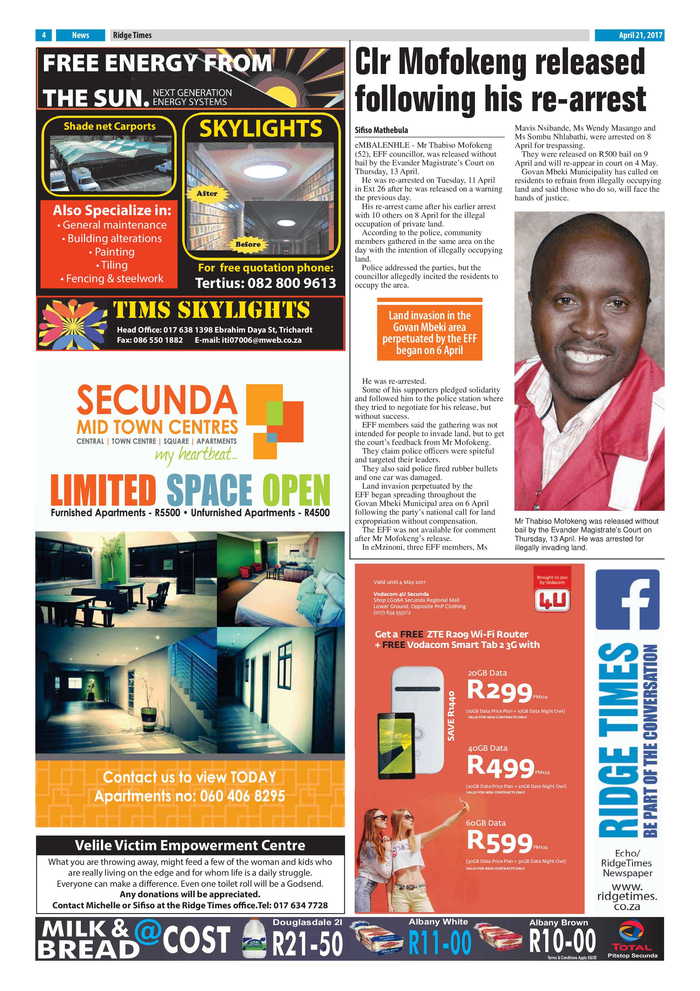 Ridge Times, 21 April 2017 page 4