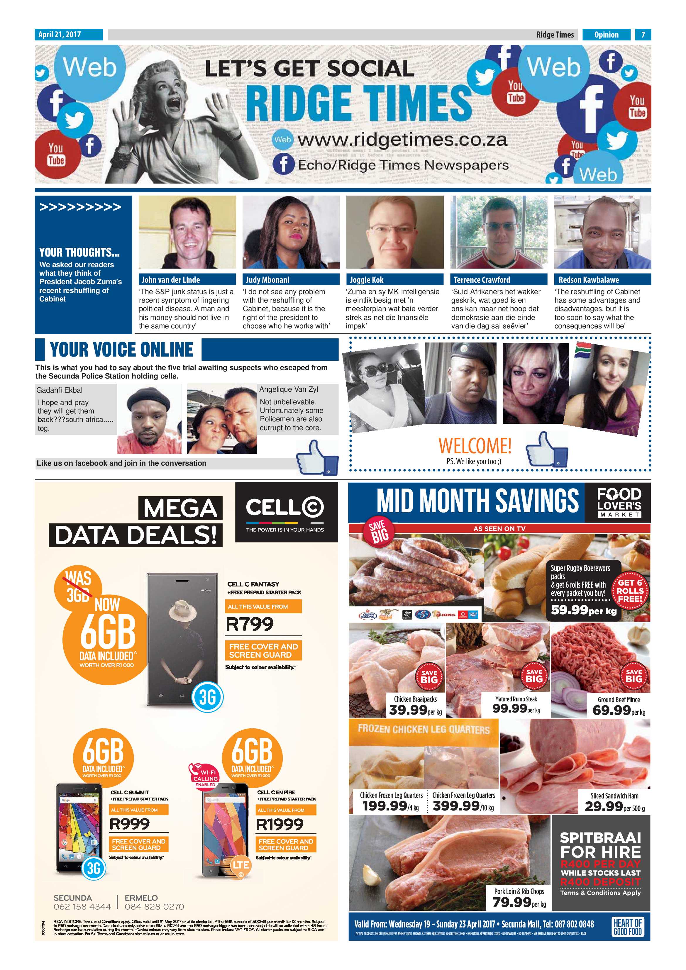 Ridge Times, 21 April 2017 page 7