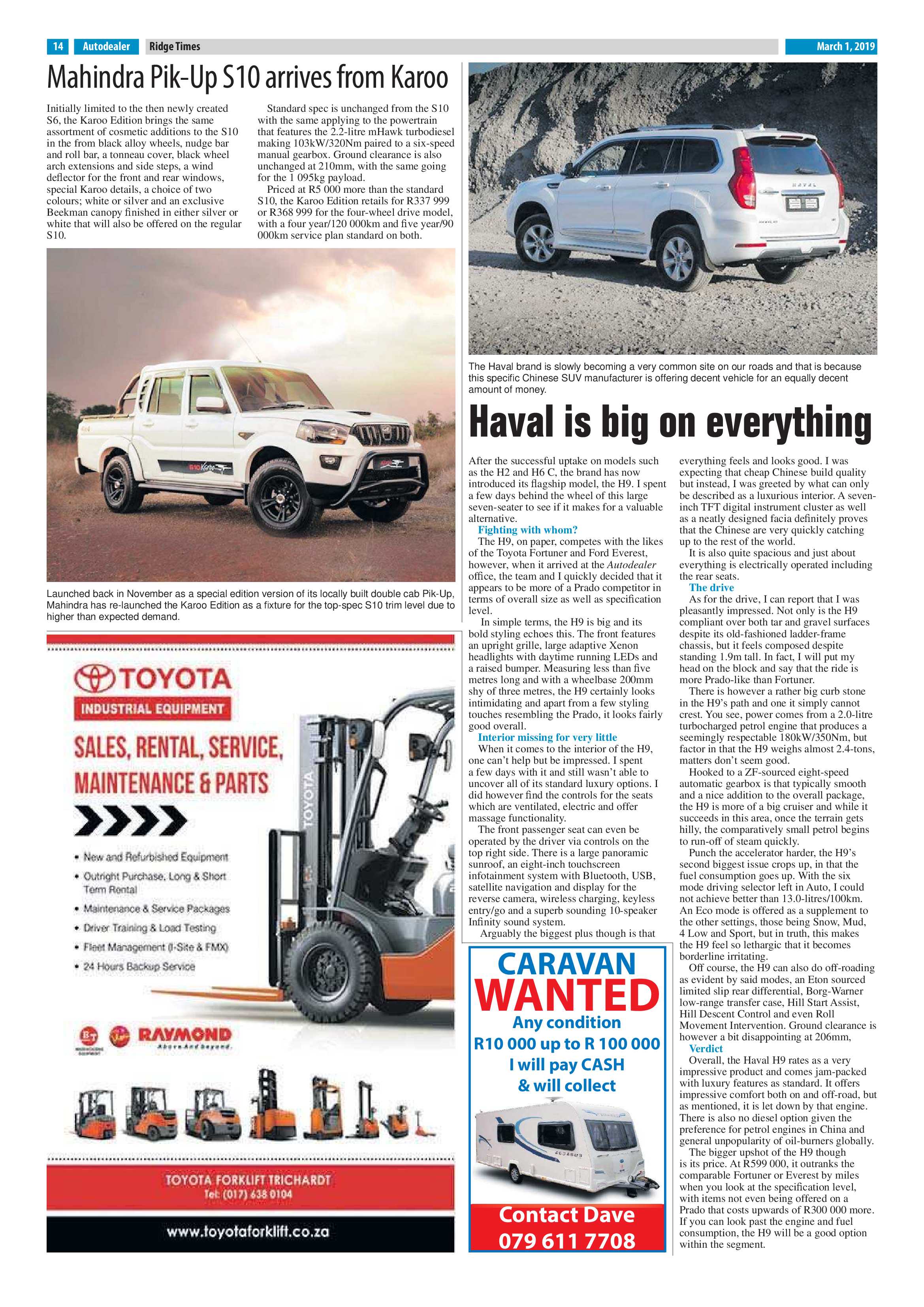 Ridge Times 03 March 2019 page 14