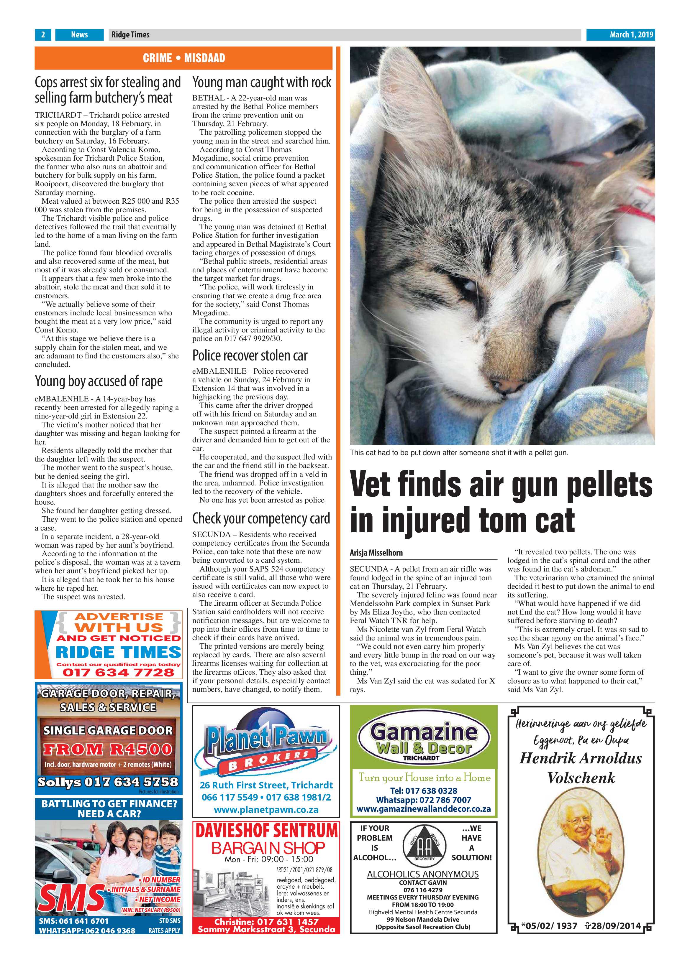 Ridge Times 03 March 2019 page 2