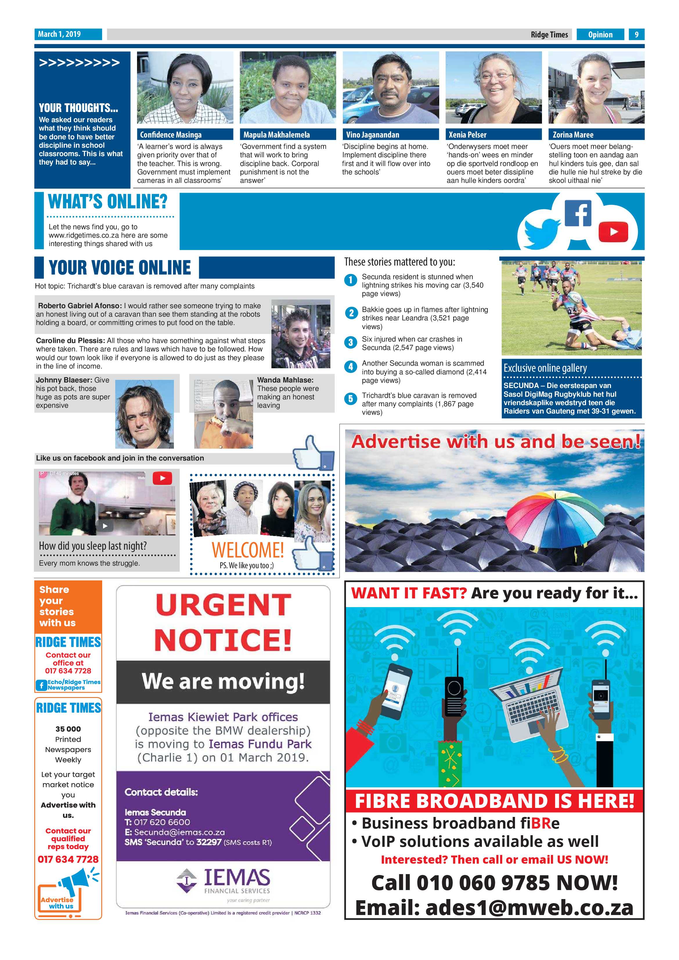 Ridge Times 03 March 2019 page 9