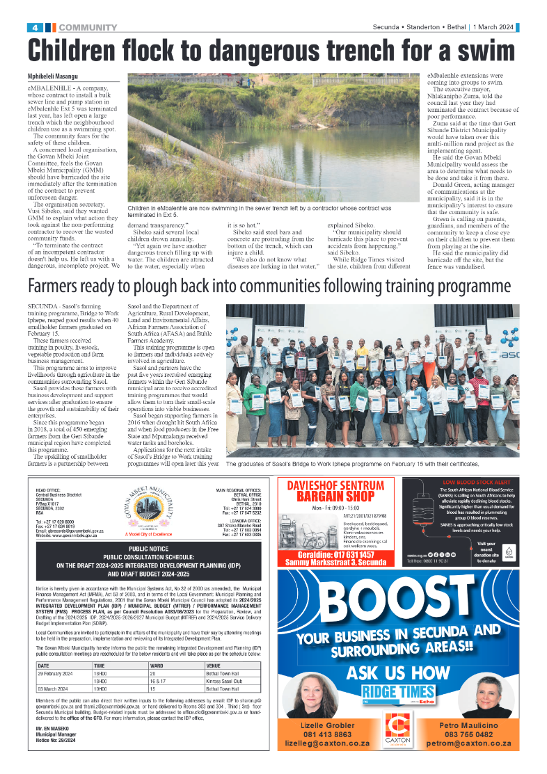 Ridge Times 01 March 2024 page 4