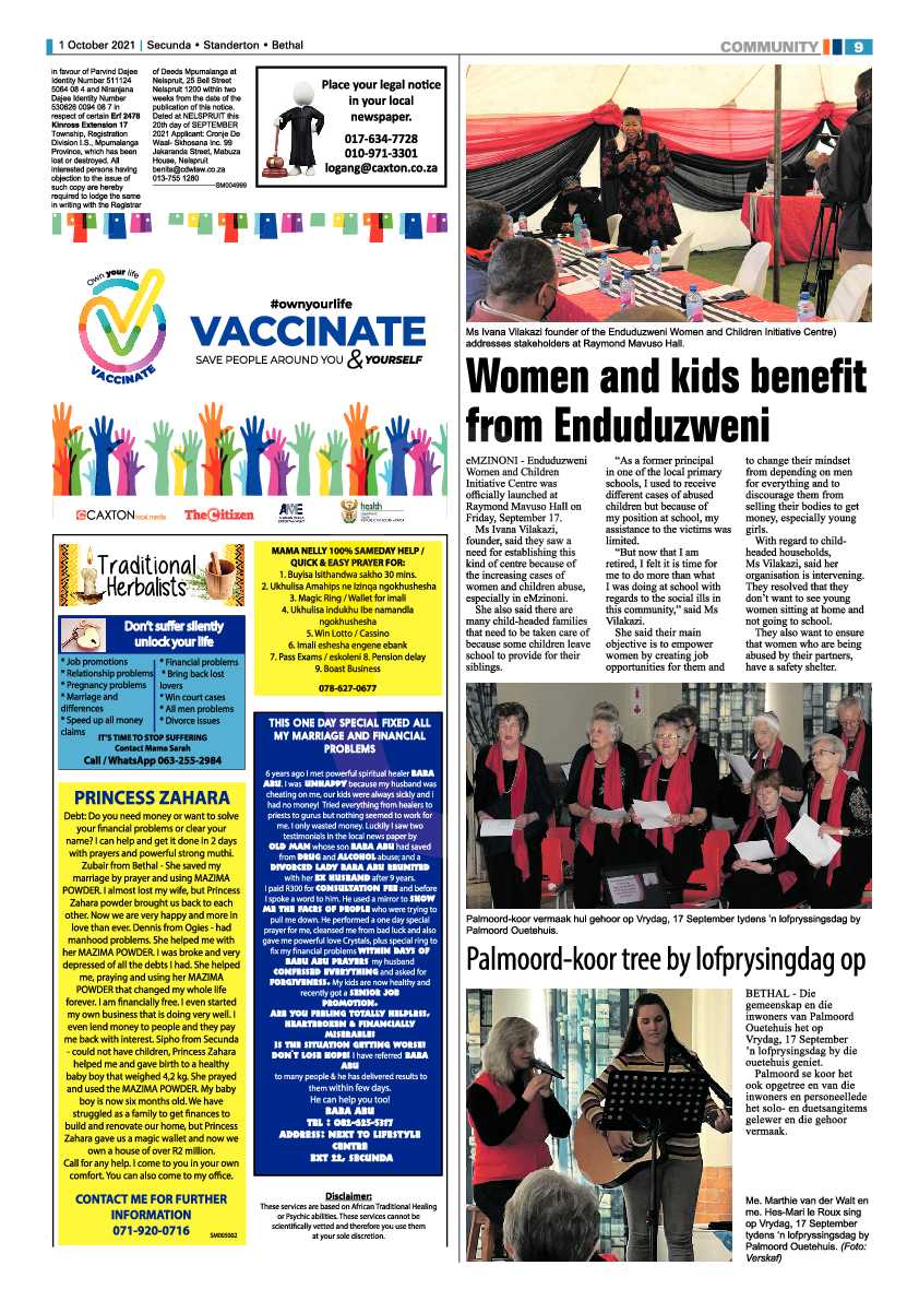 Ridge Times 01 October 2021 page 11