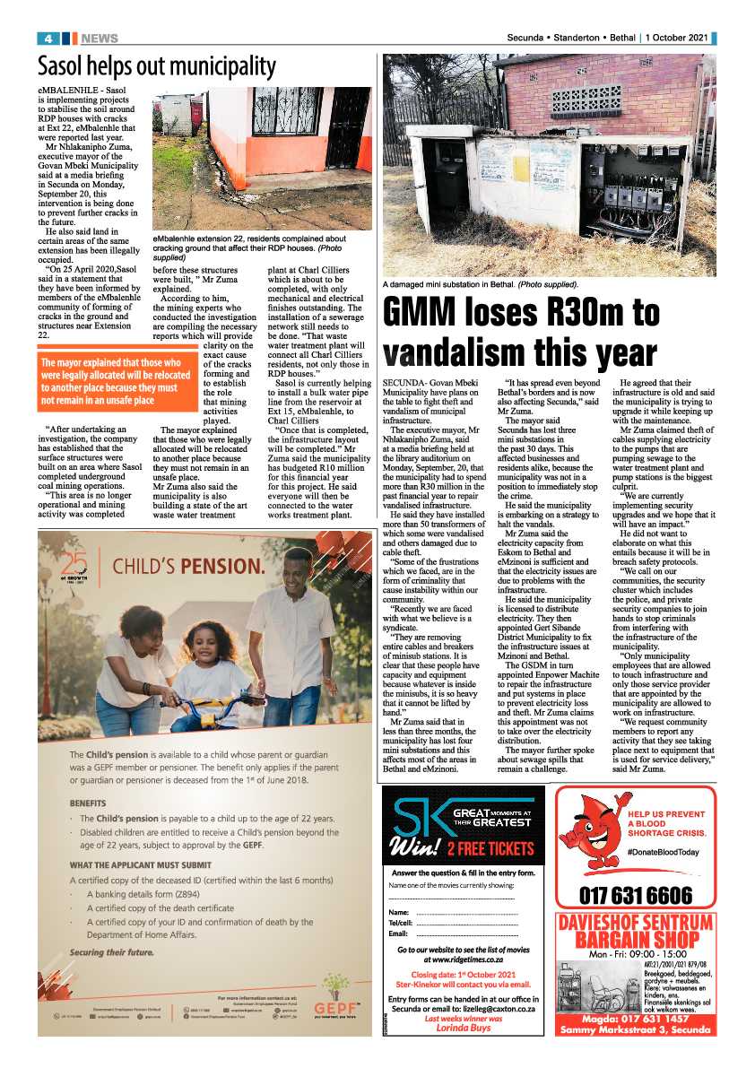 Ridge Times 01 October 2021 page 6