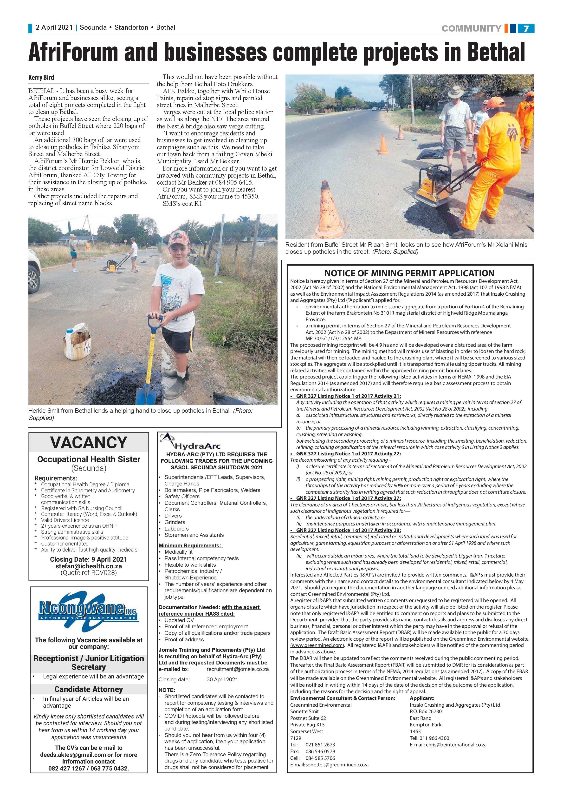 Ridge Times 02 April 2021 page 7