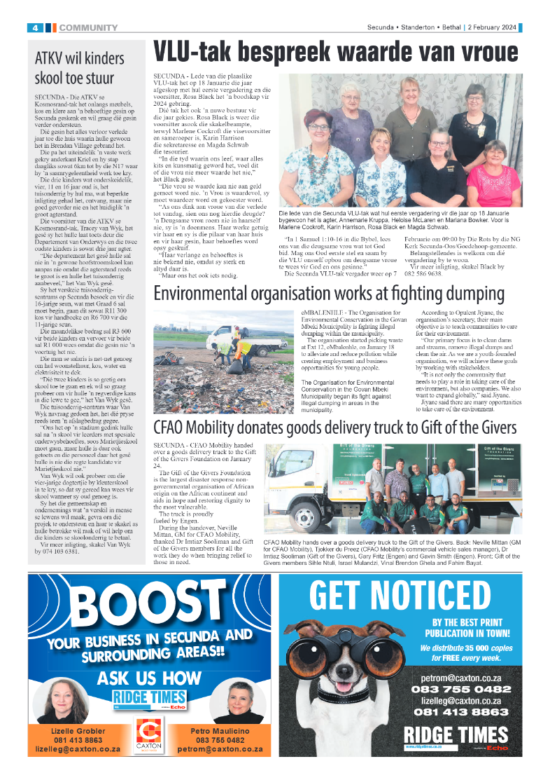 Ridge Times 02 February 2024 page 4
