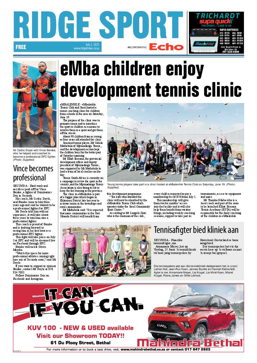 Ridge Times 02 July 2021 page 12