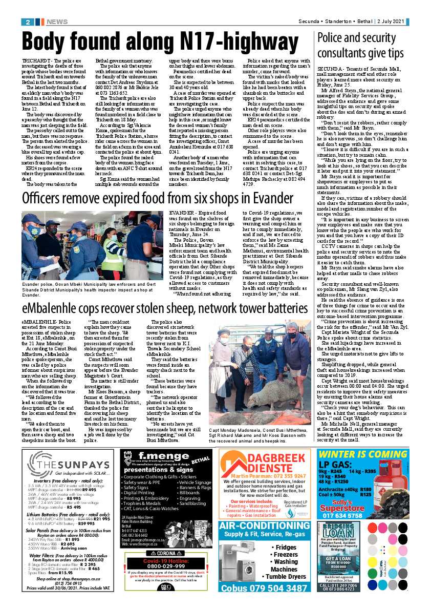 Ridge Times 02 July 2021 page 2