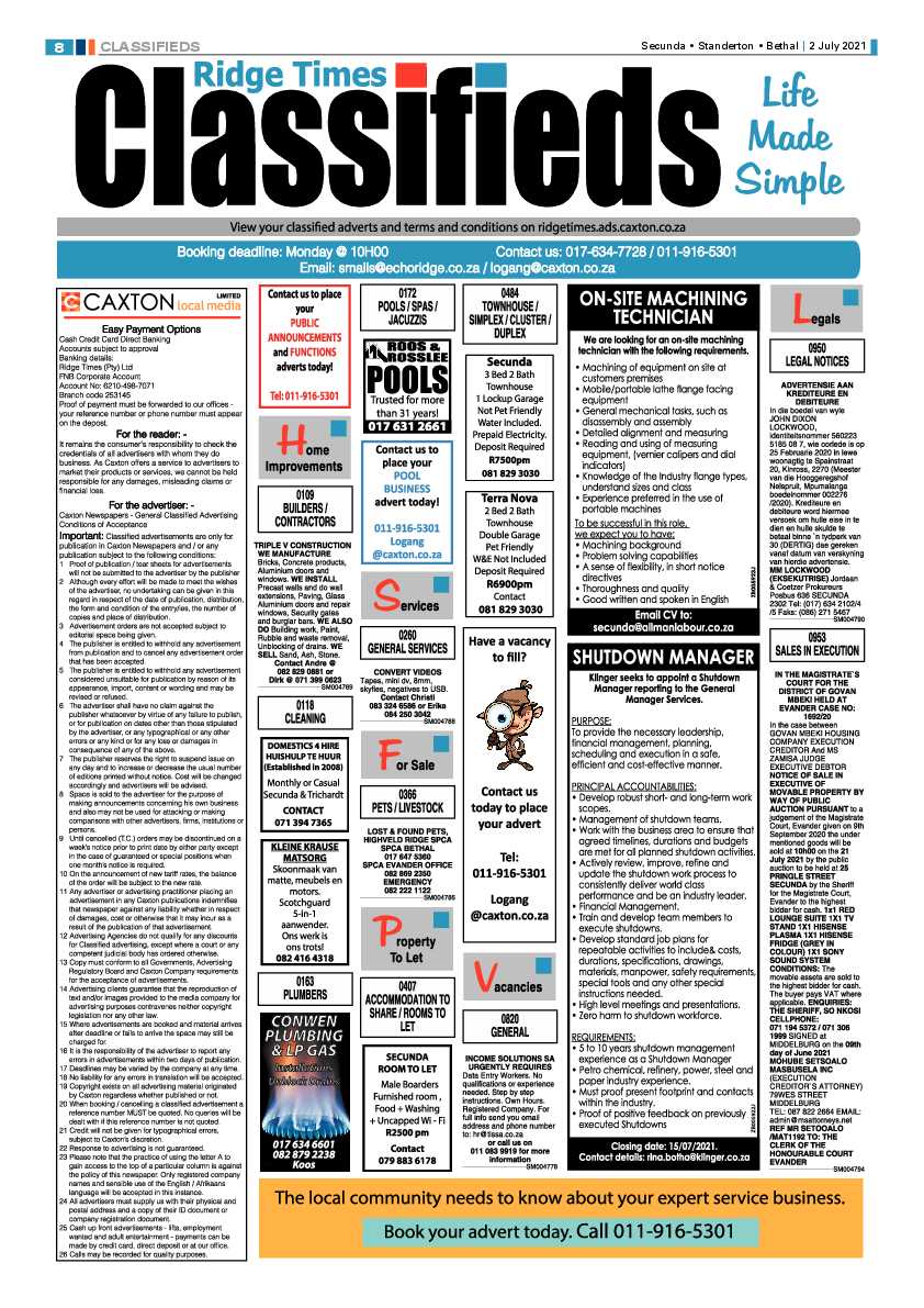 Ridge Times 02 July 2021 page 8