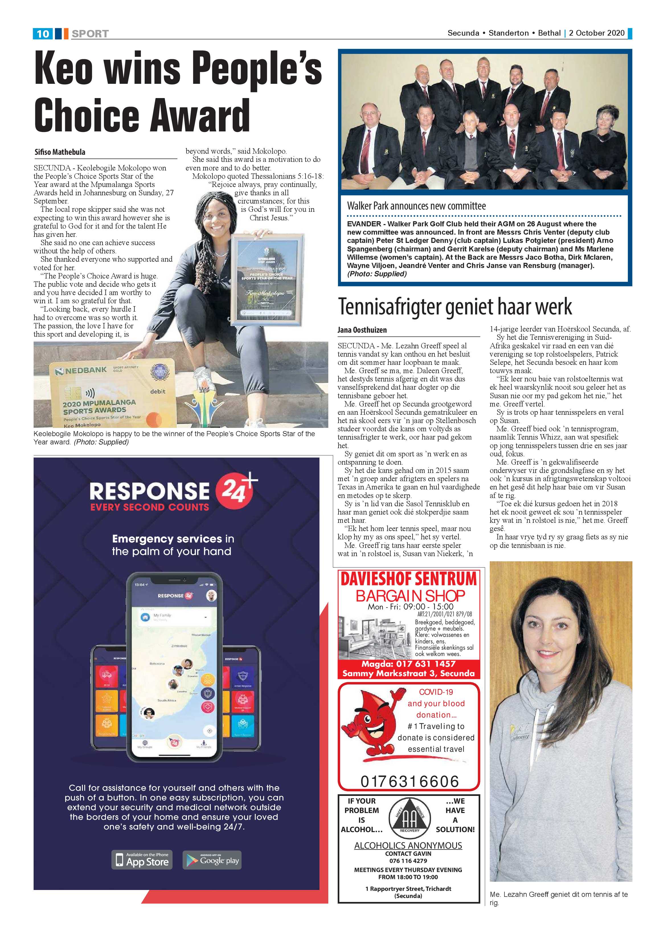 Ridge Times 02 October 2020 page 10