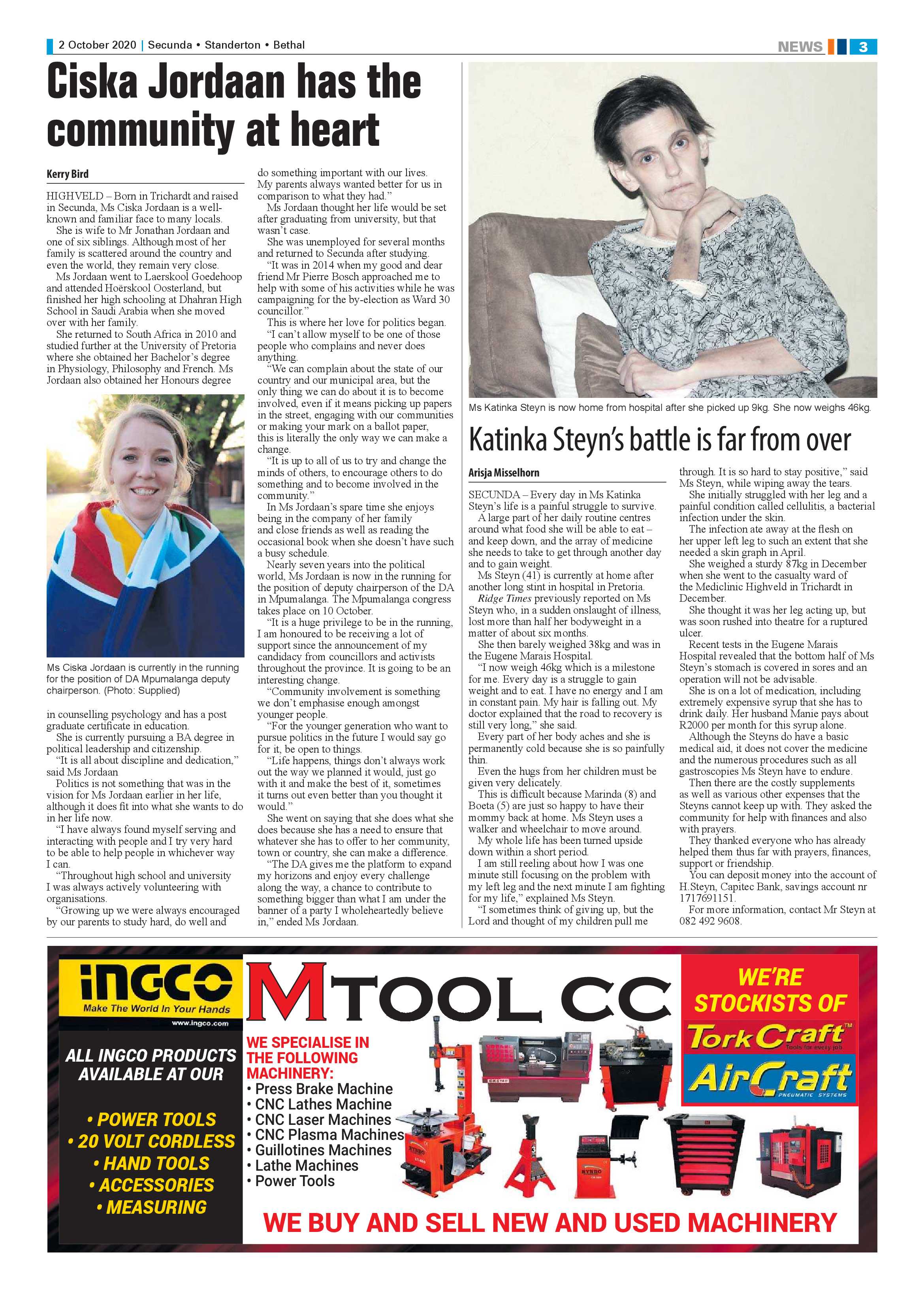Ridge Times 02 October 2020 page 3