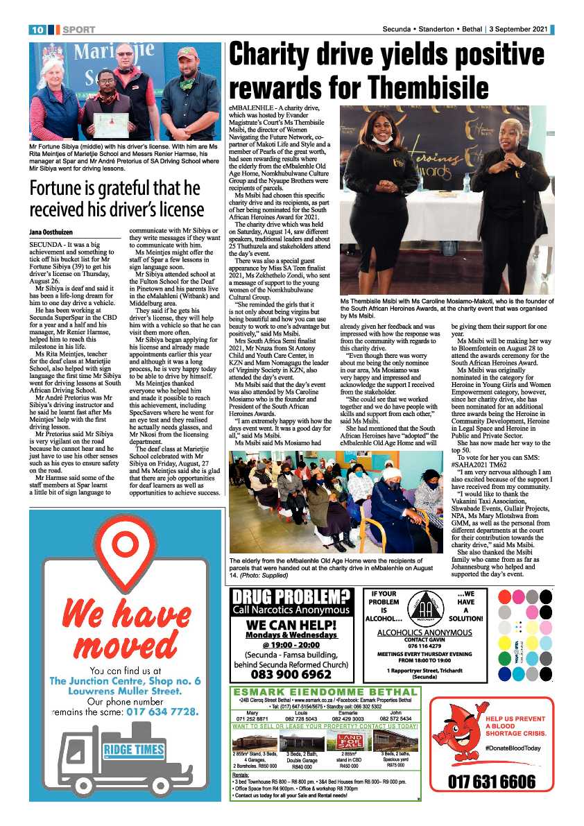 Ridge Times 03 September 2021 page 10