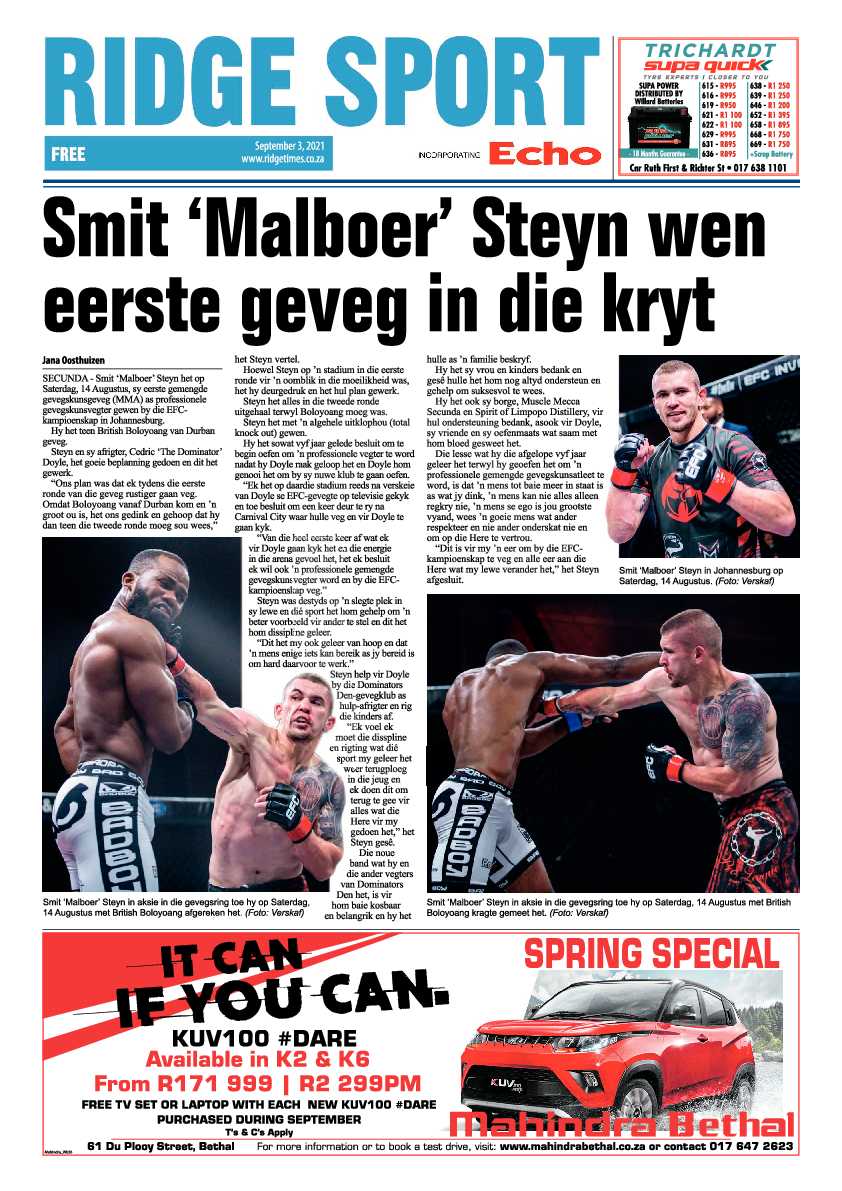 Ridge Times 03 September 2021 page 12