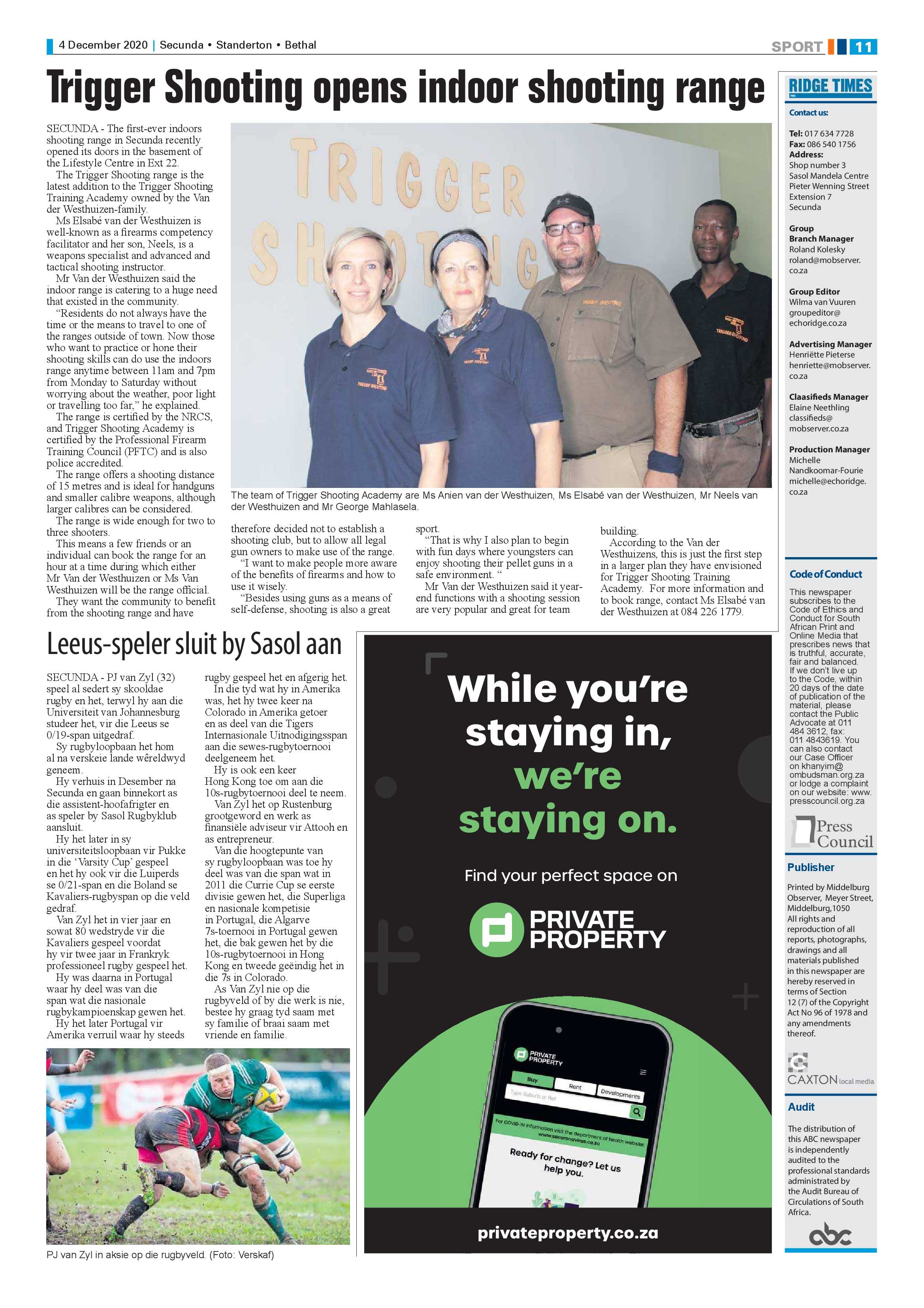Ridge Times 04 December 2020 page 11