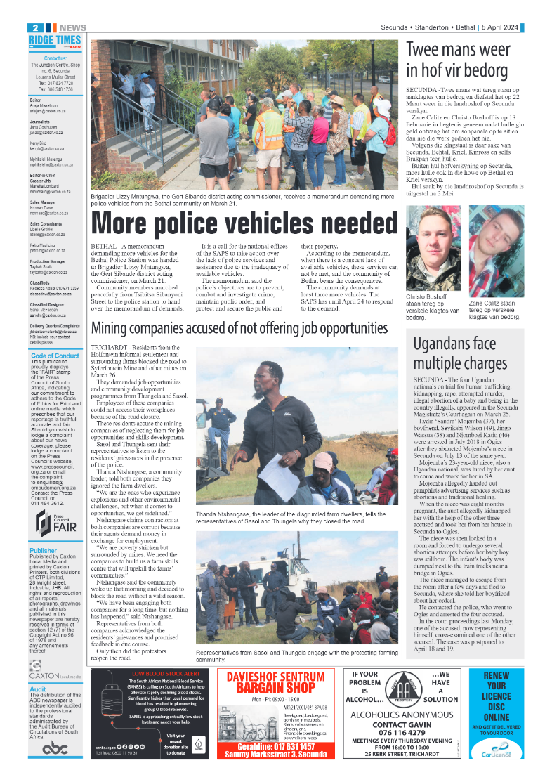 Ridge Times 05 April 2024 page 2